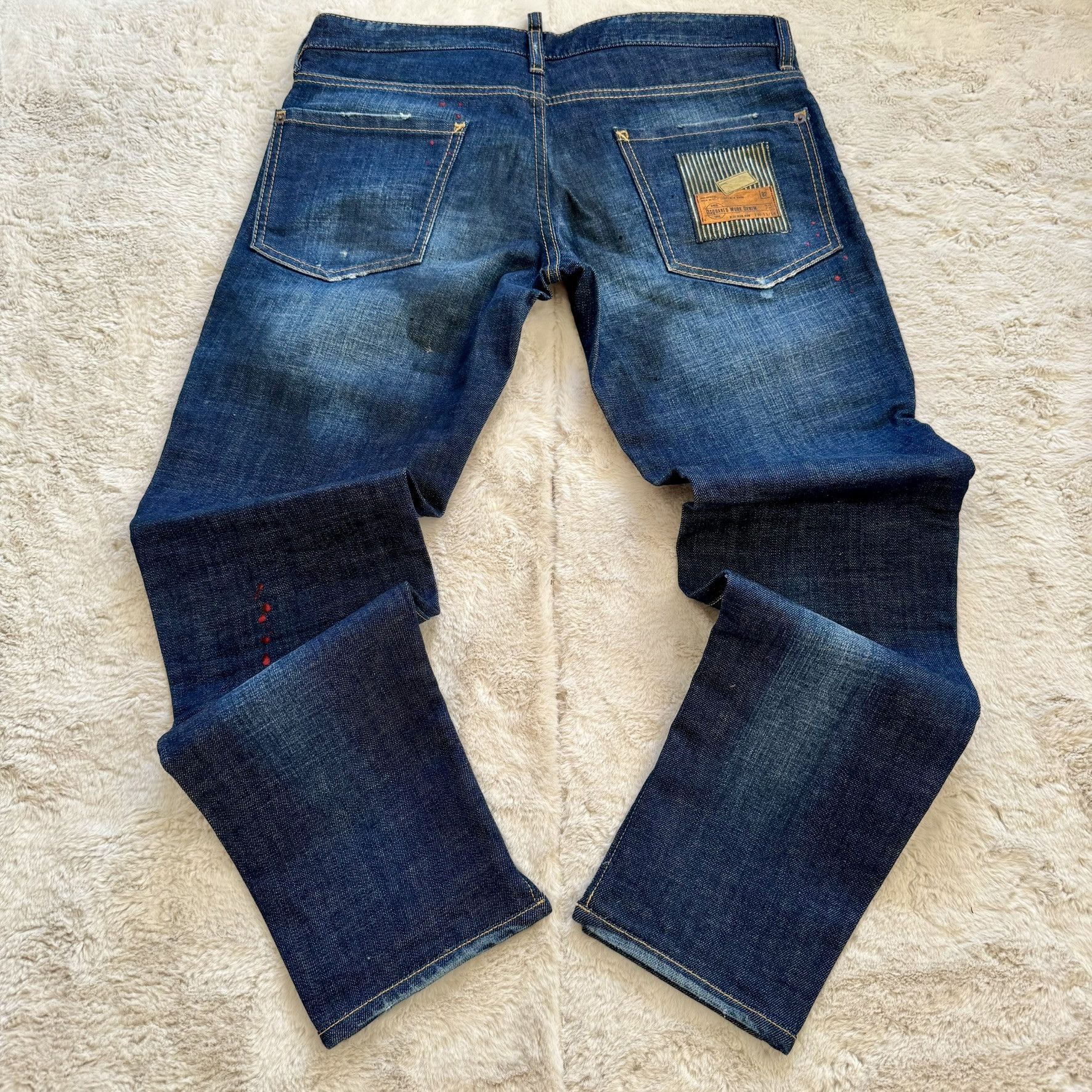 Dsquared2 Dsquared2 Distressed Paint-Splatter Biker Jeans w/ Zipper Size US 32 / EU 48 - 1 Thumbnail