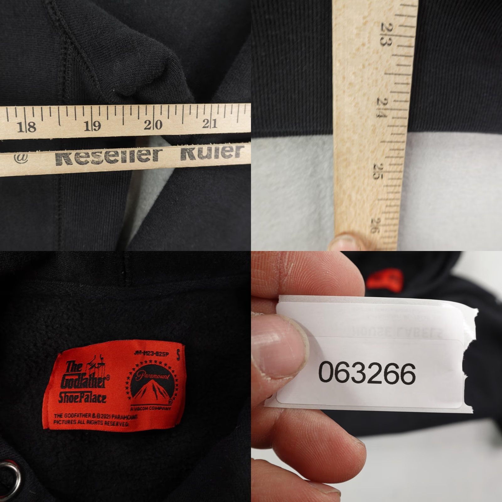 Palace The Godfather Hoodie Mens Small Black Shoe Palace Vito Corleone Movie Sweatshirt Size US S / EU 44-46 / 1 - 8 Thumbnail