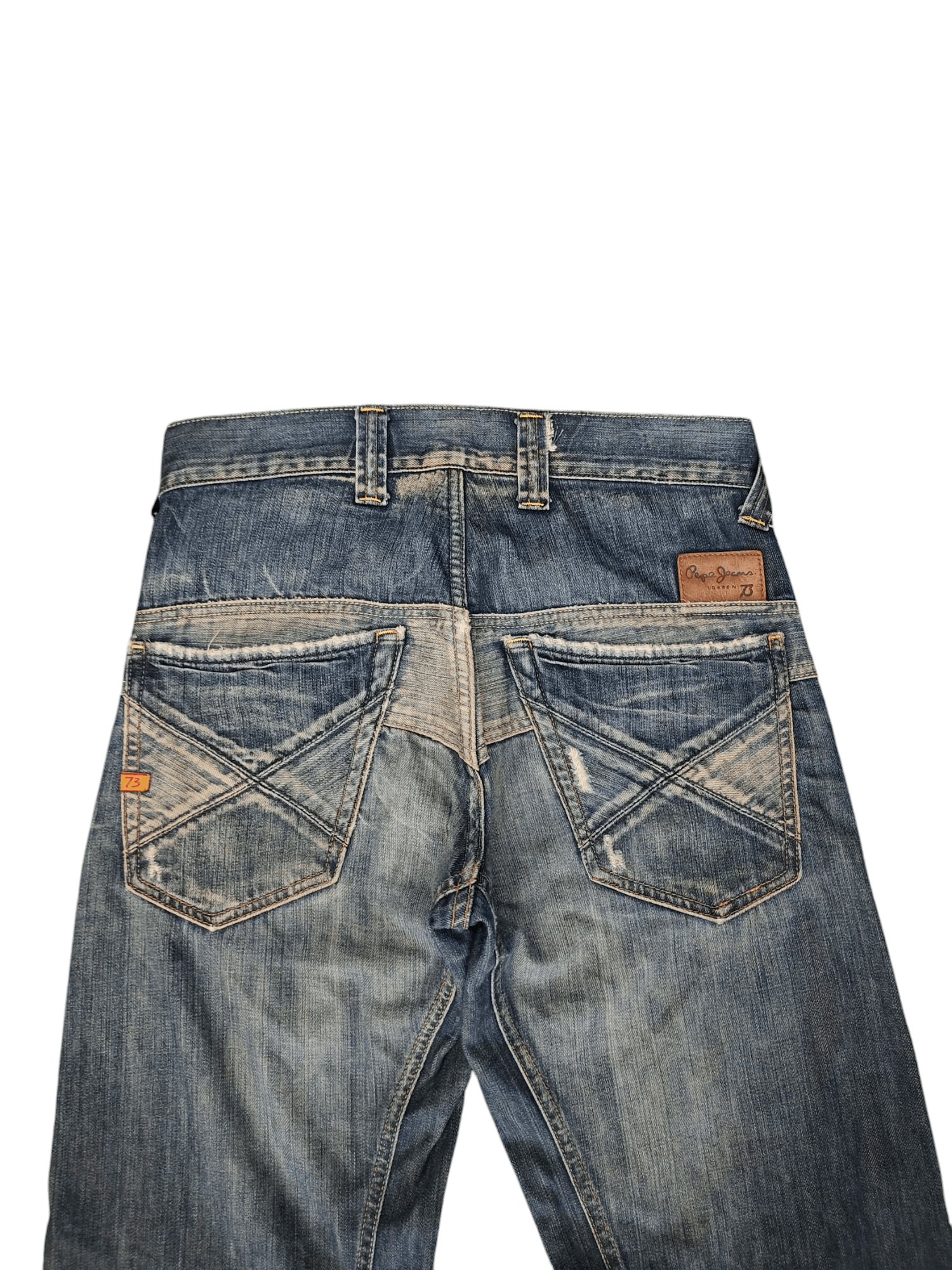 Pepe Jeans Loose Jeans Pepe Jeans Clawmark Distress Faded Wide Leg Size US 31 - 10 Thumbnail