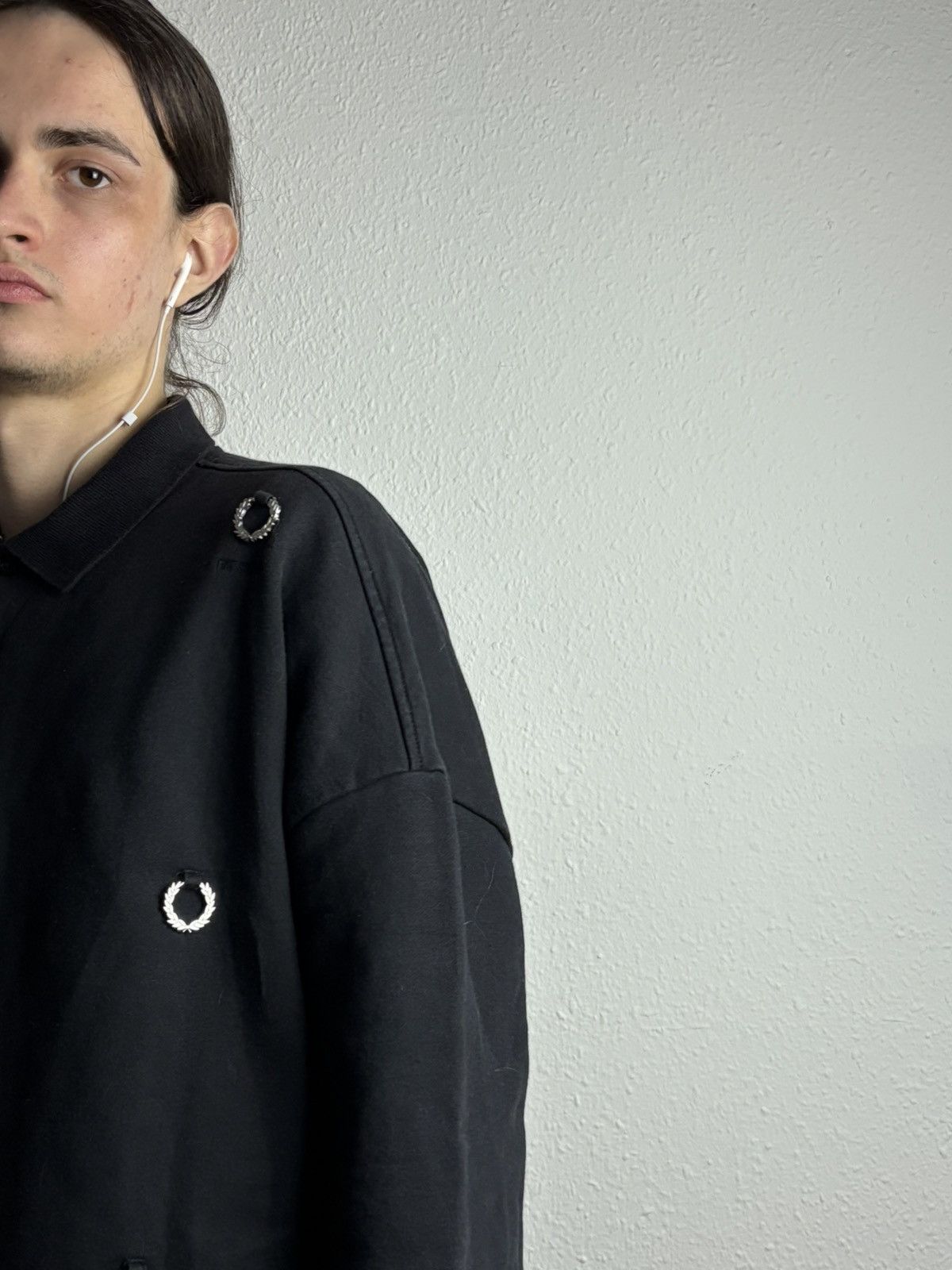 Fred Perry × Raf Simons 2019 Vintage Raf Simons x Fred Perry Ring Irons Sweatshirt Size US M / EU 48-50 / 2 - 7 Thumbnail