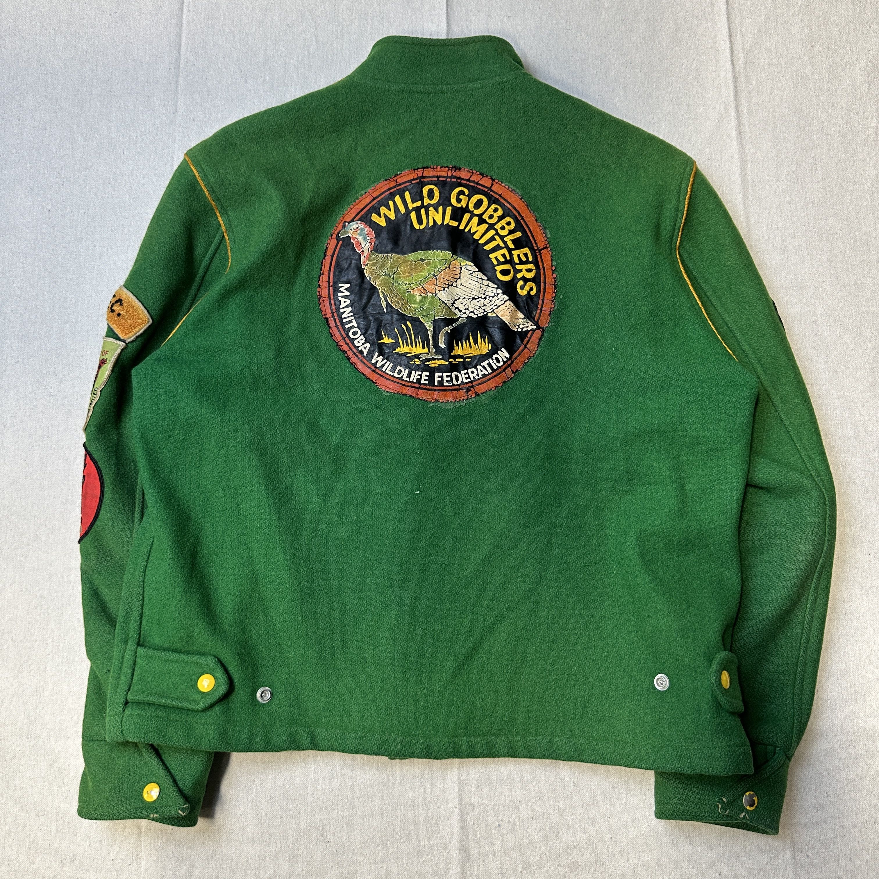 Other 1970s - Seven Oaks Game & Fish Moose Hunters Association Wool Varsity Jacket Size M Size US M / EU 48-50 / 2 - 9 Thumbnail