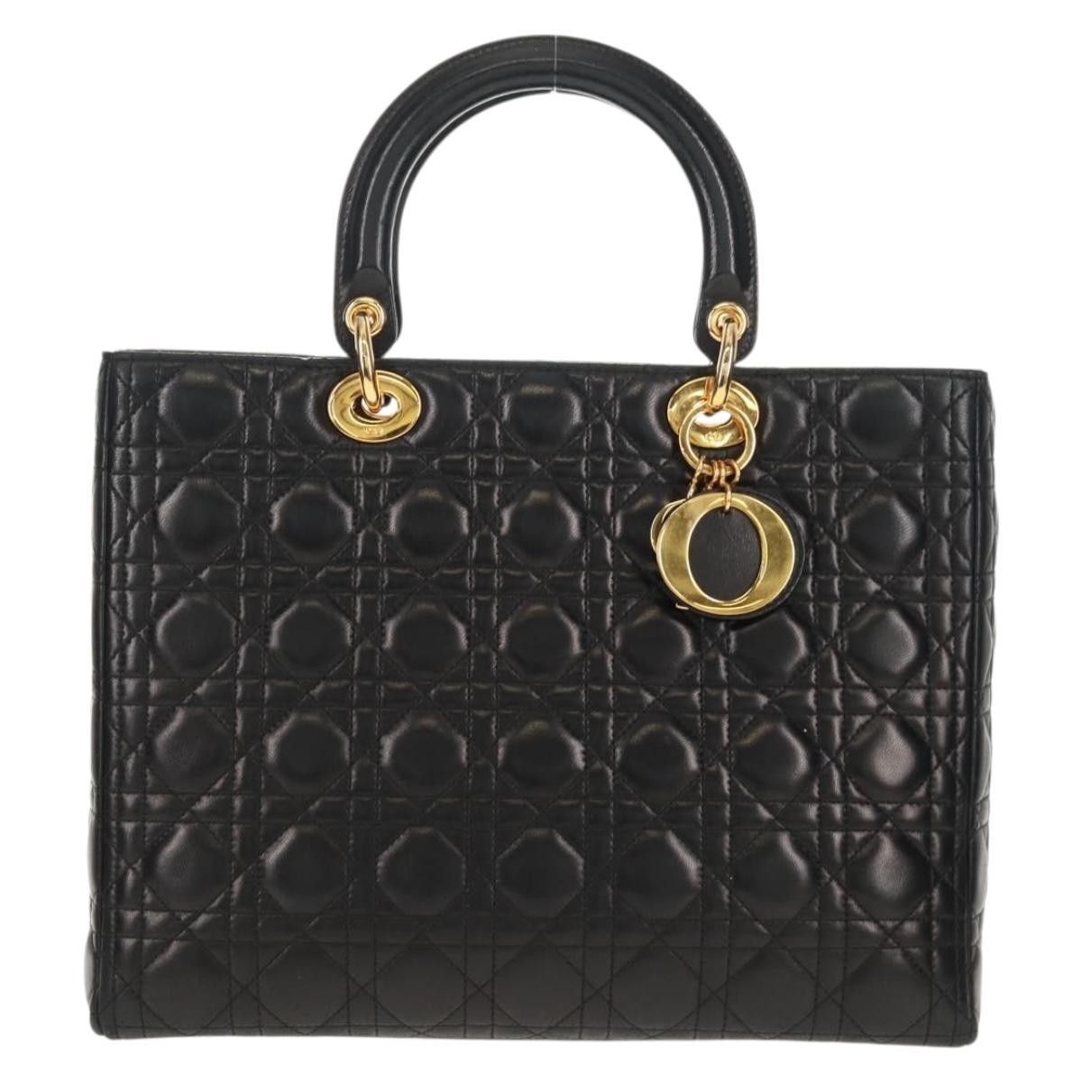 Dior Christian Dior Vintage Lady Dior Bag Cannage Quilt Lambskin Size ONE SIZE - 1 Thumbnail