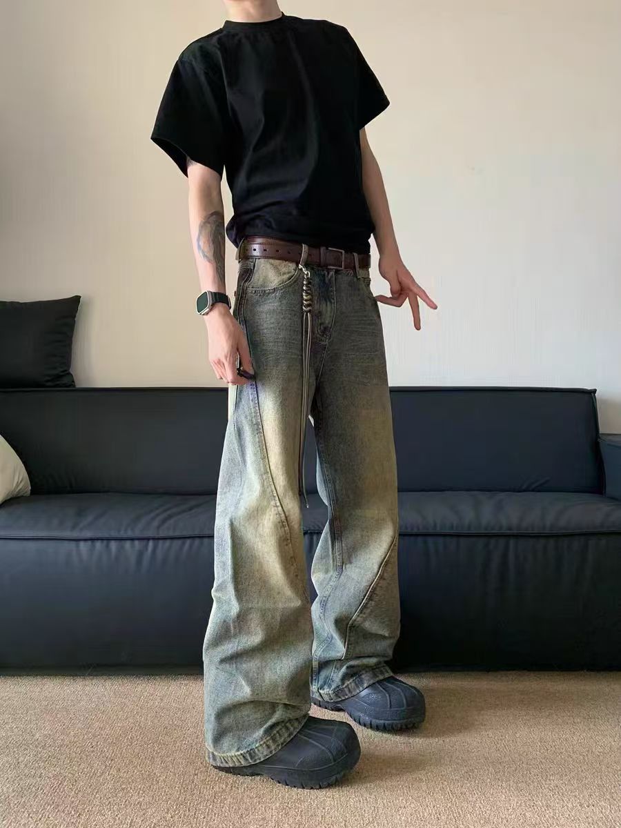 Japanese Brand × Jean High Street Straight Leg Micro Flare Jeans Size US 34 / EU 50 - 3 Thumbnail