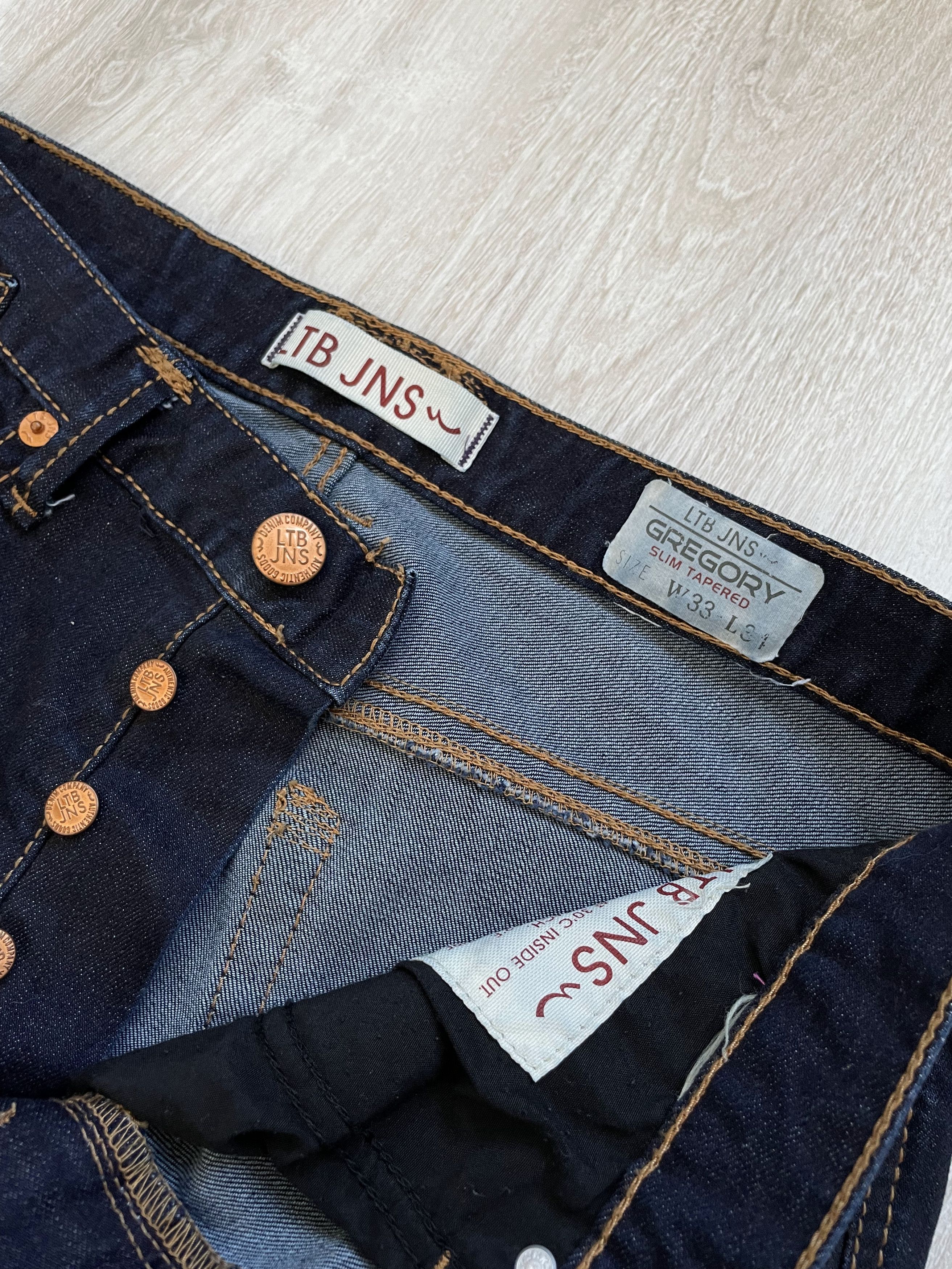 Jean LTB Jeans Gregory Slim Tapered Denim Size US 33 - 7 Thumbnail