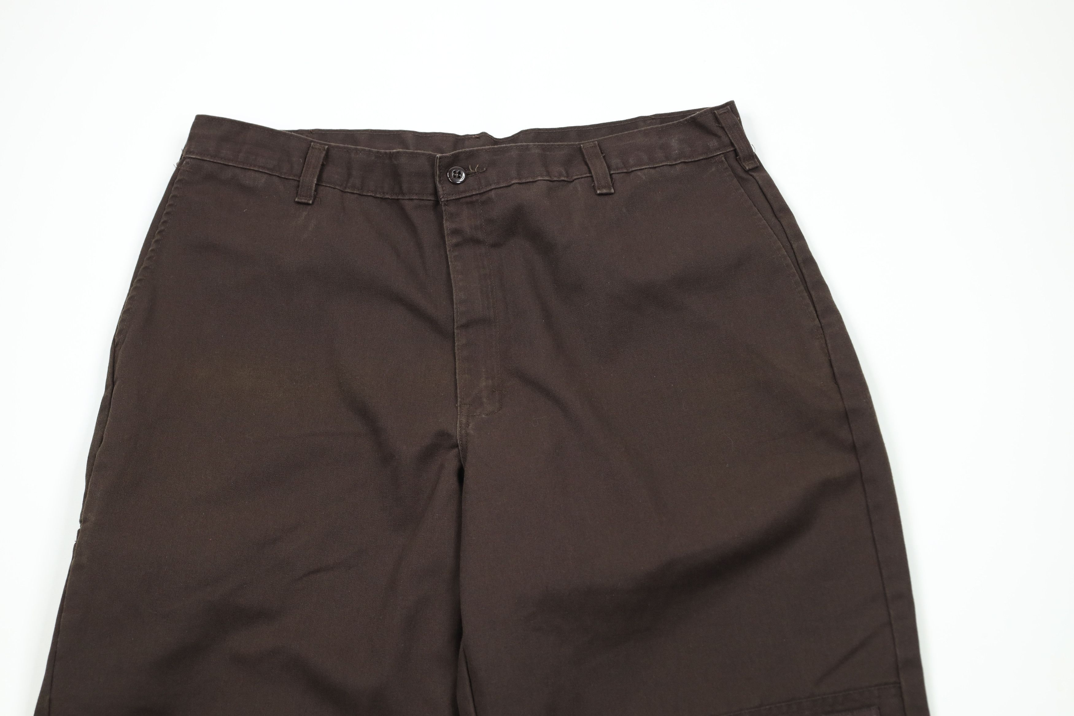 Dickies × Vintage Vintage Y2K Dickies Knee Wide Leg Mechanic Pants Brown Size US 36 / EU 52 - 2 Thumbnail