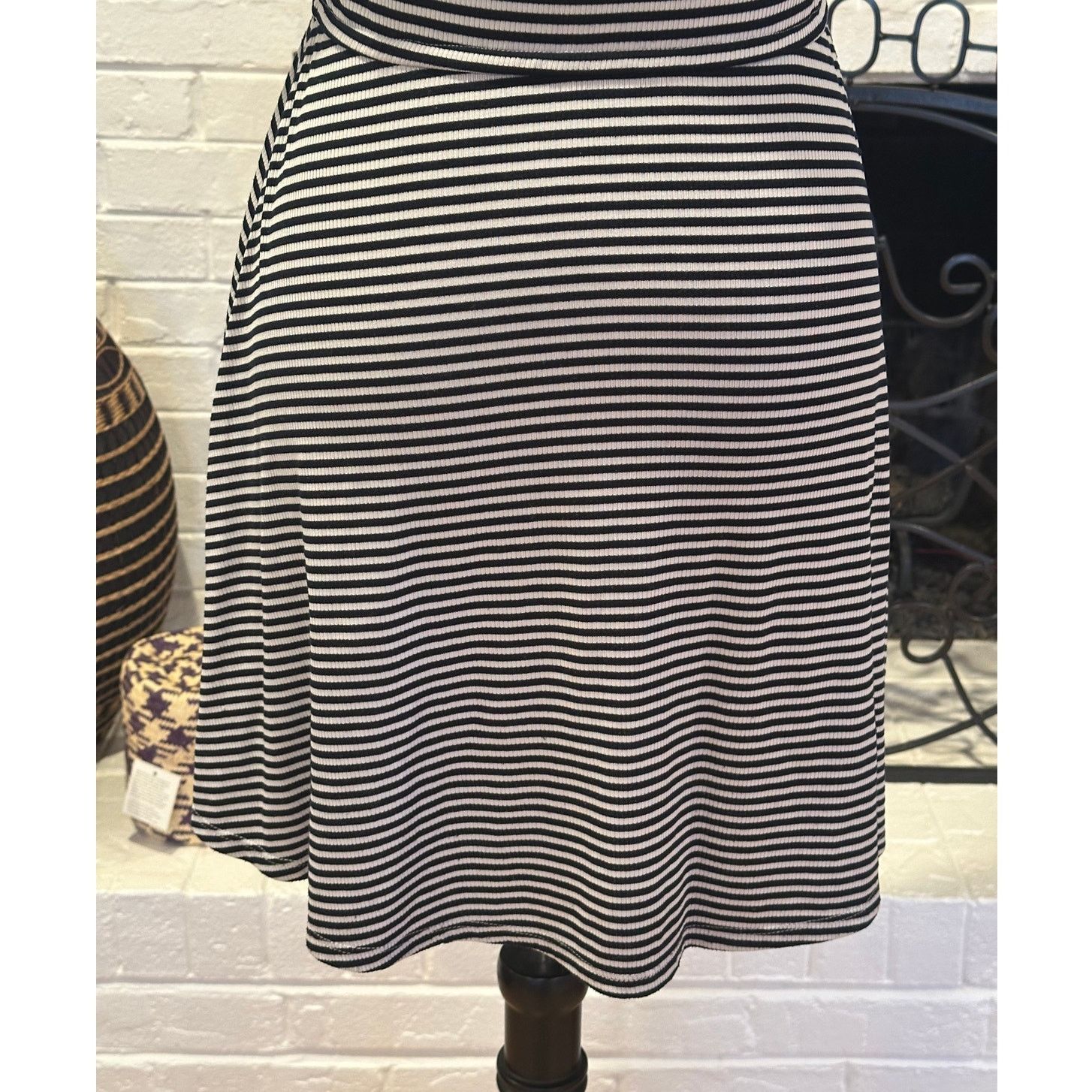 Other Cooper Key Women's Black White Stripped Casual Mini Dress S Size S / US 4 / IT 40 - 6 Thumbnail