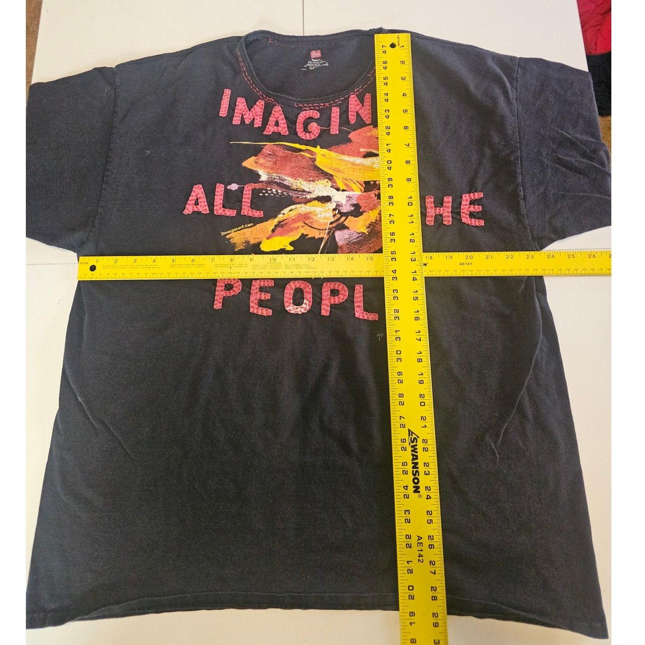 Hanes Jonas Gerard Wearable Abstract Art Graphic Imagine Tee XL Size US XXL / EU 58 / 5 - 7 Thumbnail