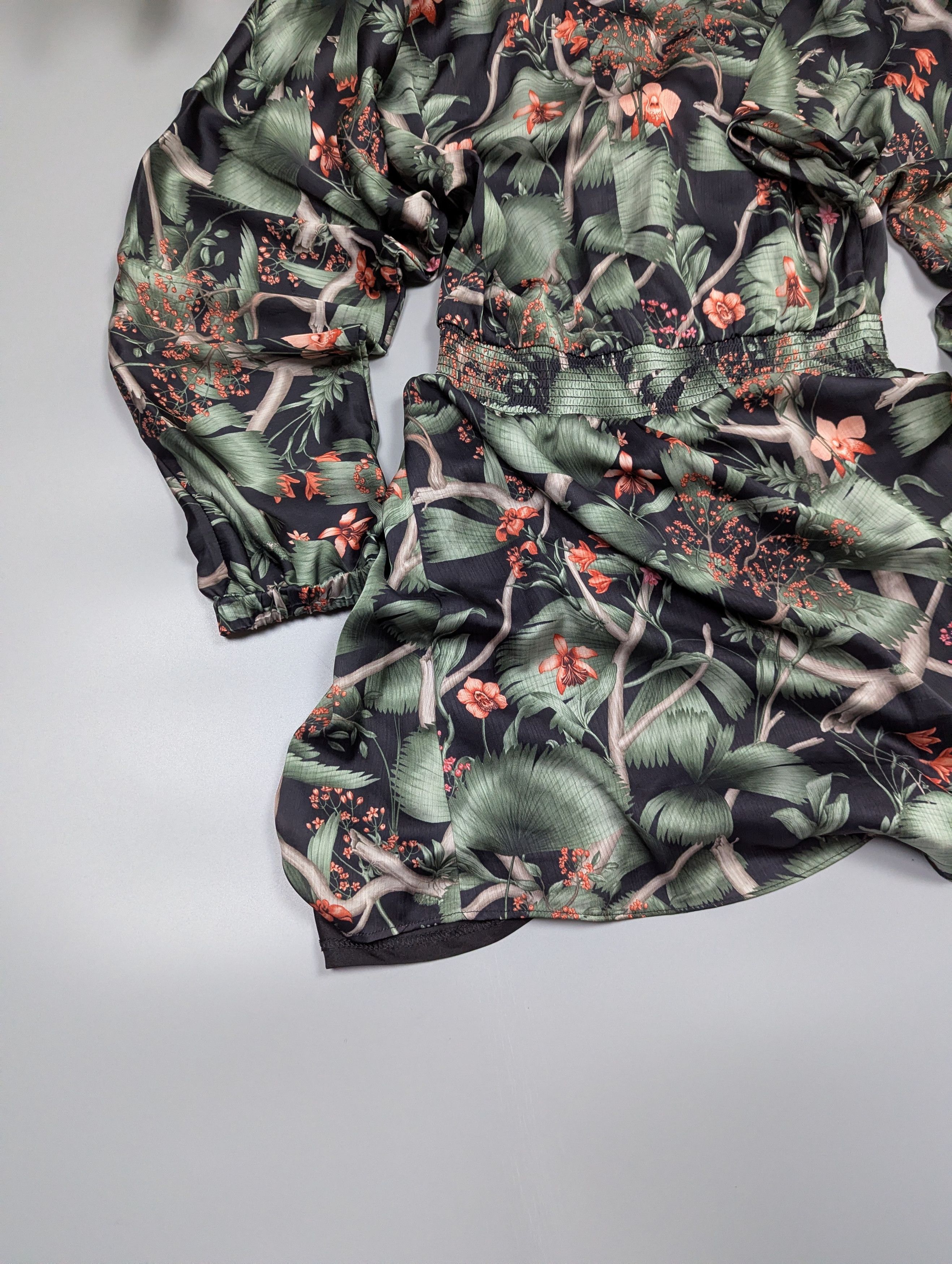 Johanna Ortiz Johanna Ortiz x H&M Floral Mini Dress Puffed Sleeves Size S / US 4 / IT 40 - 13 Thumbnail
