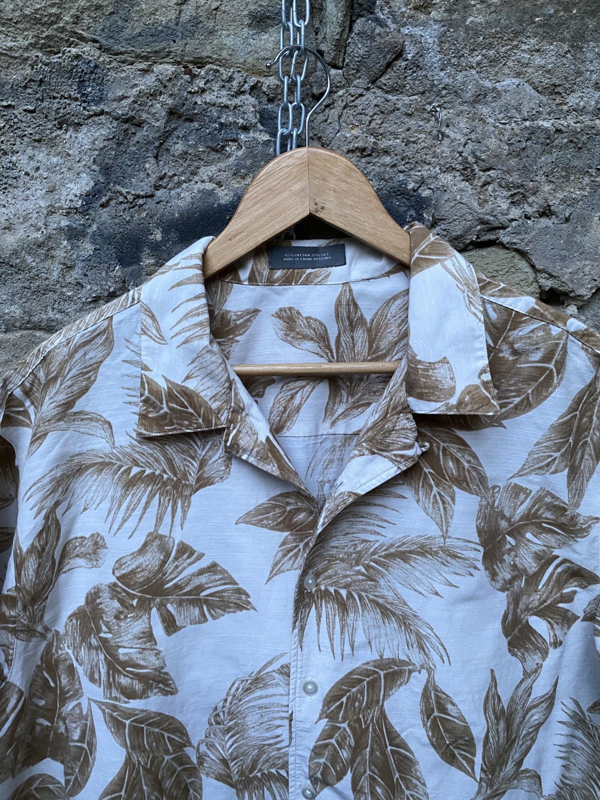 Vintage Vintage Hawaiian Short Sleeve Silk Shirt Floral Leaves Size US L / EU 52-54 / 3 - 2 Thumbnail
