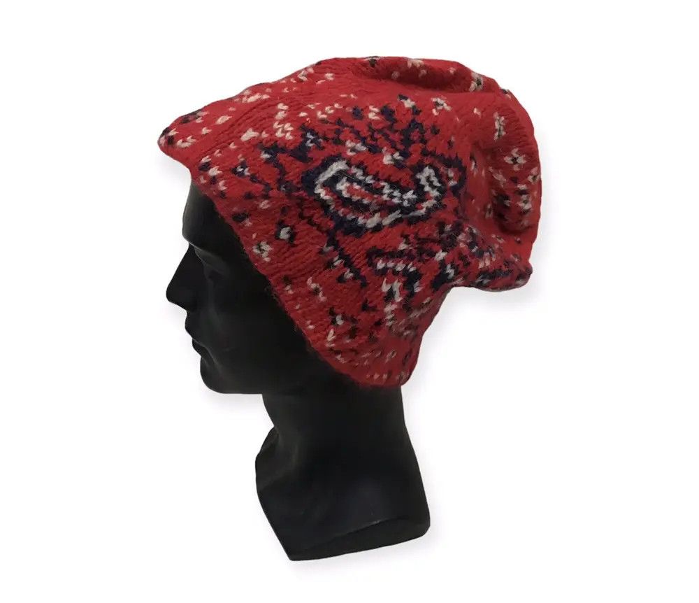 45rpm × Vintage Vintage 45rpm Paislee Rare Design Knit Beanie Hat Size ONE SIZE - 1 Thumbnail