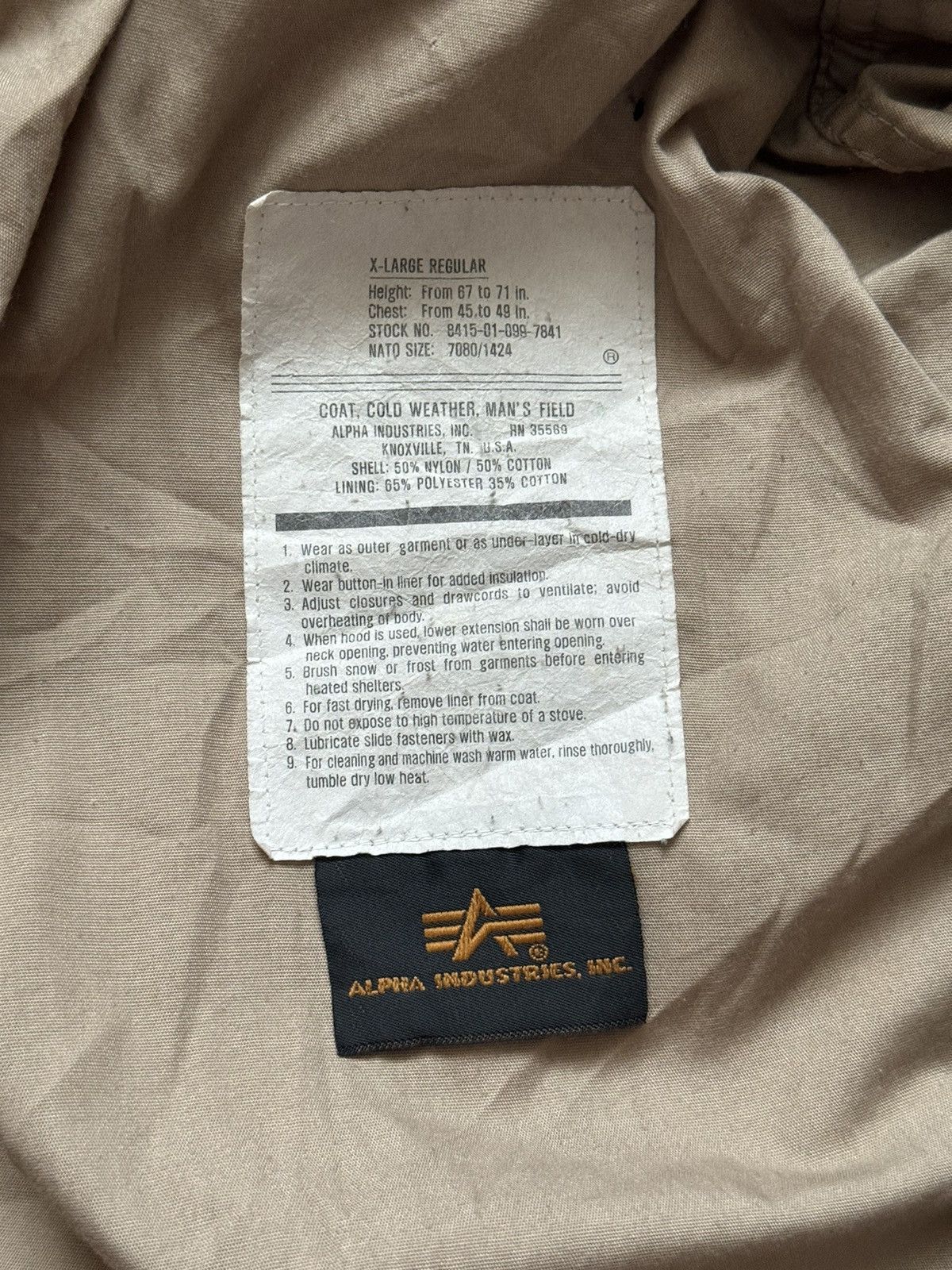 Alpha Industries × Vintage Alpha industries XL M-65 field coat jacket military cargo Size US XL / EU 56 / 4 - 14 Thumbnail