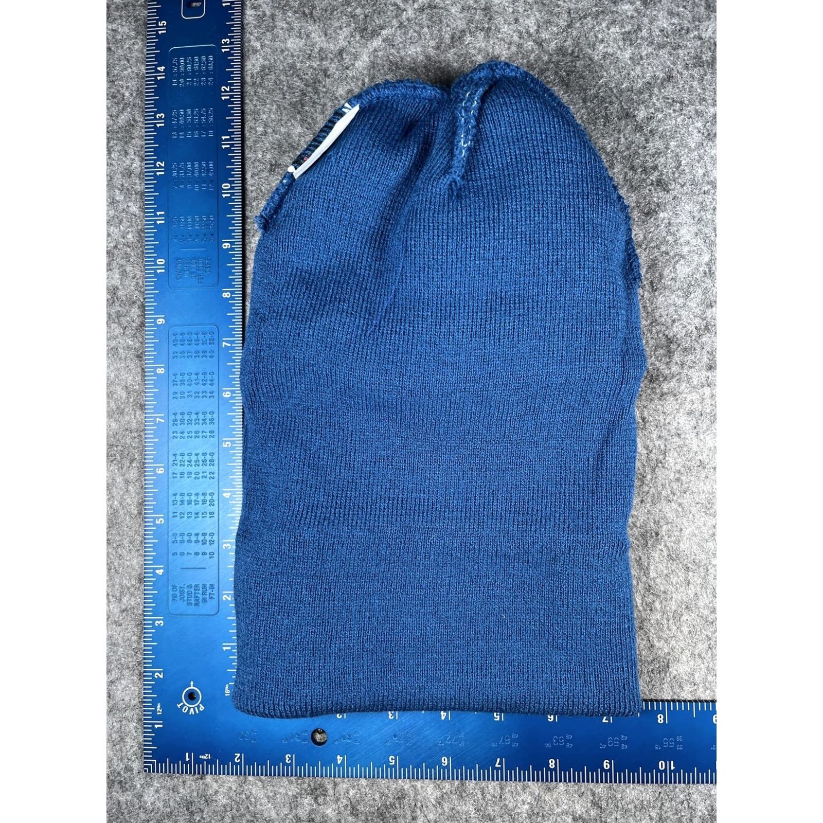 Vintage Thinsulate Beanie Mens M Blue Knit Insulated Winter Hat Star Patch Casual Size ONE SIZE - 6 Thumbnail