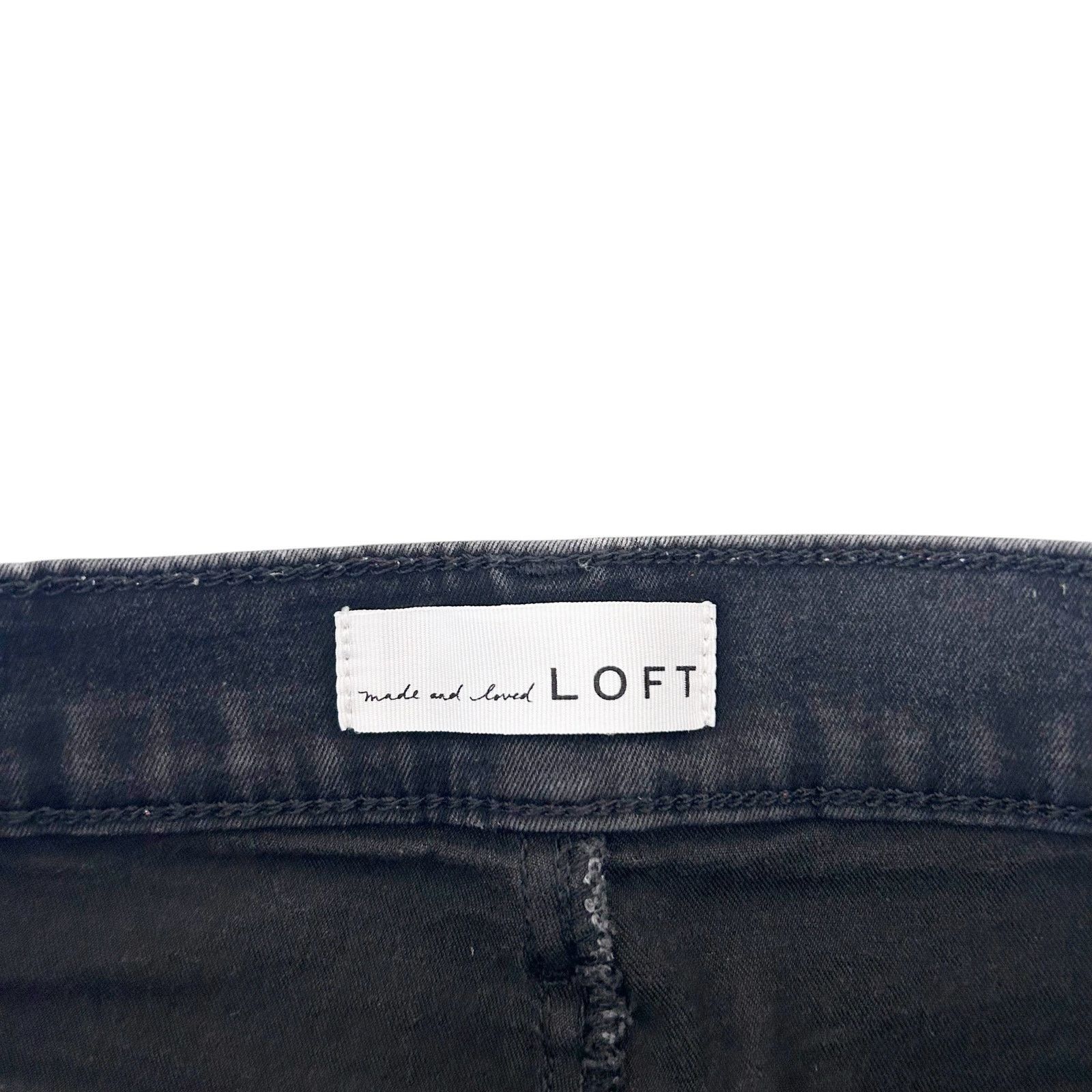 Loft Loft Black Modern Skinny Jeans Sz 27 Size 27" / US 4 / IT 40 - 2 Thumbnail