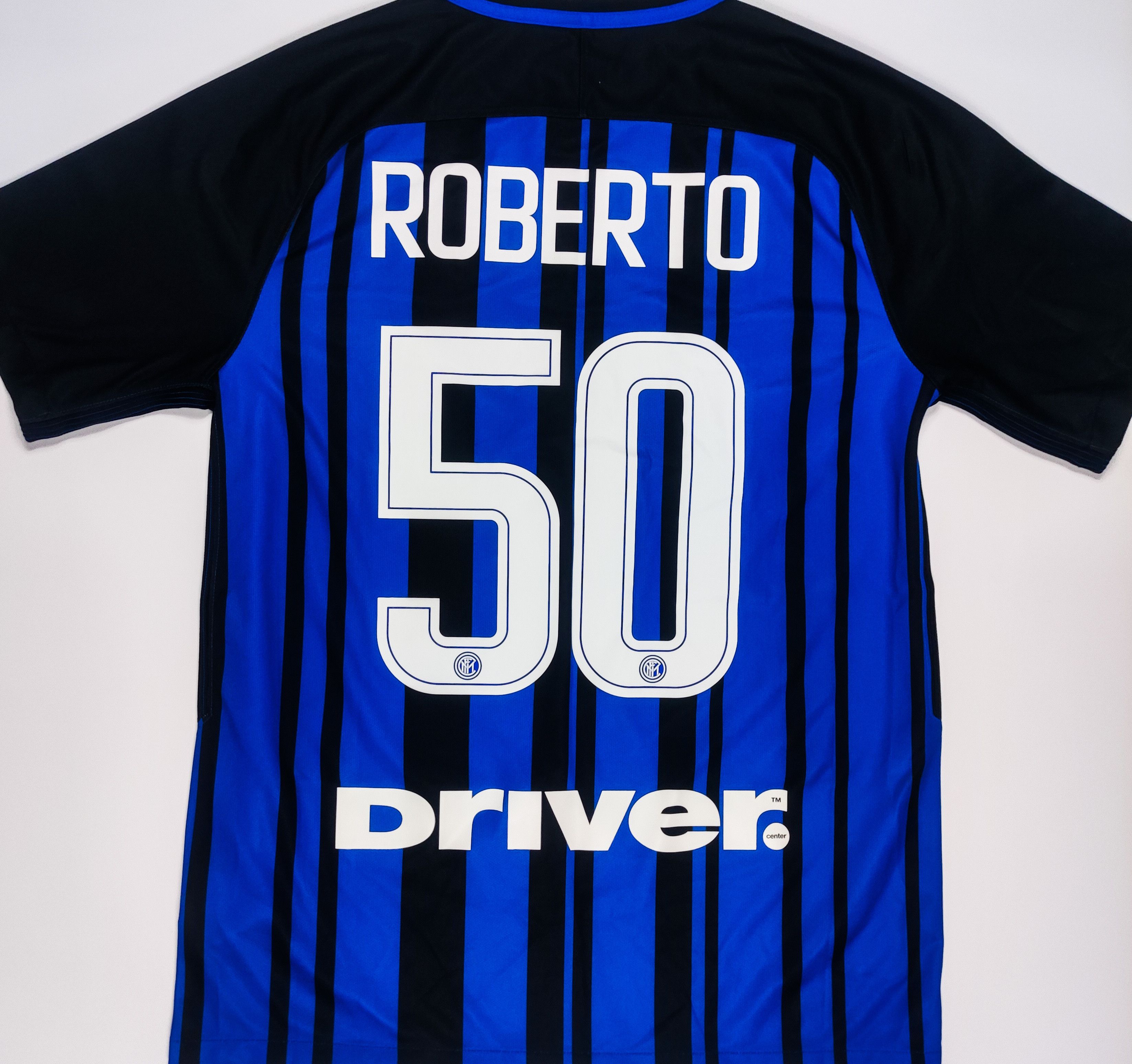 Nike Roberto #50 Inter Milan 2017 2018 Nike Home Shirt Size US M / EU 48-50 / 2 - 2 Thumbnail