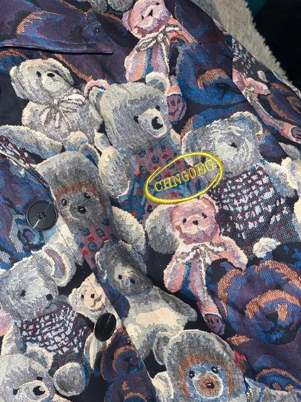 Other Korean coach jacket with bears loose oversize Size US L / EU 52-54 / 3 - 6 Thumbnail