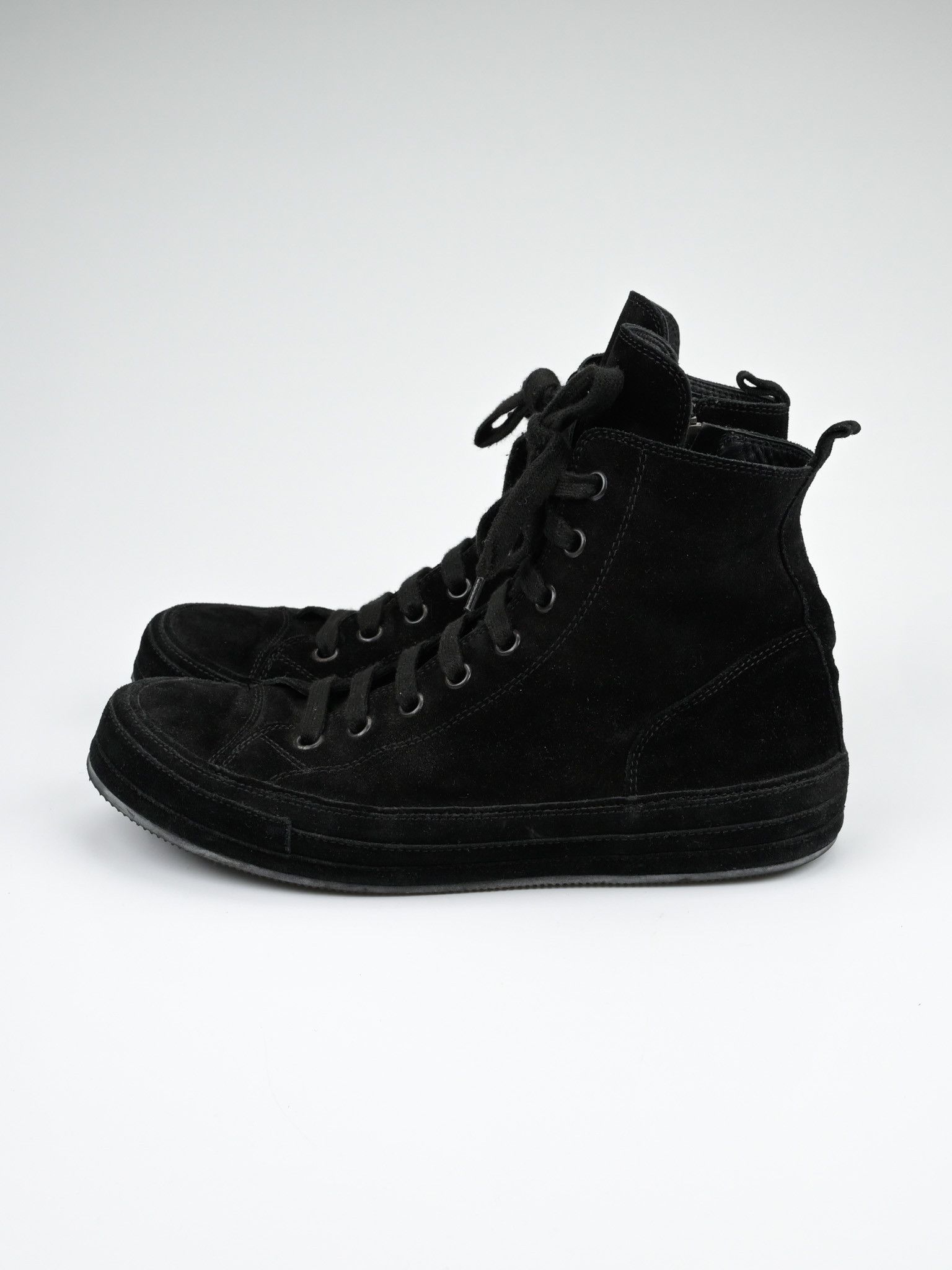 Ann Demeulemeester Orvo High-Top Suede Leather Sneakers Size US 9 / EU 42 - 4 Thumbnail