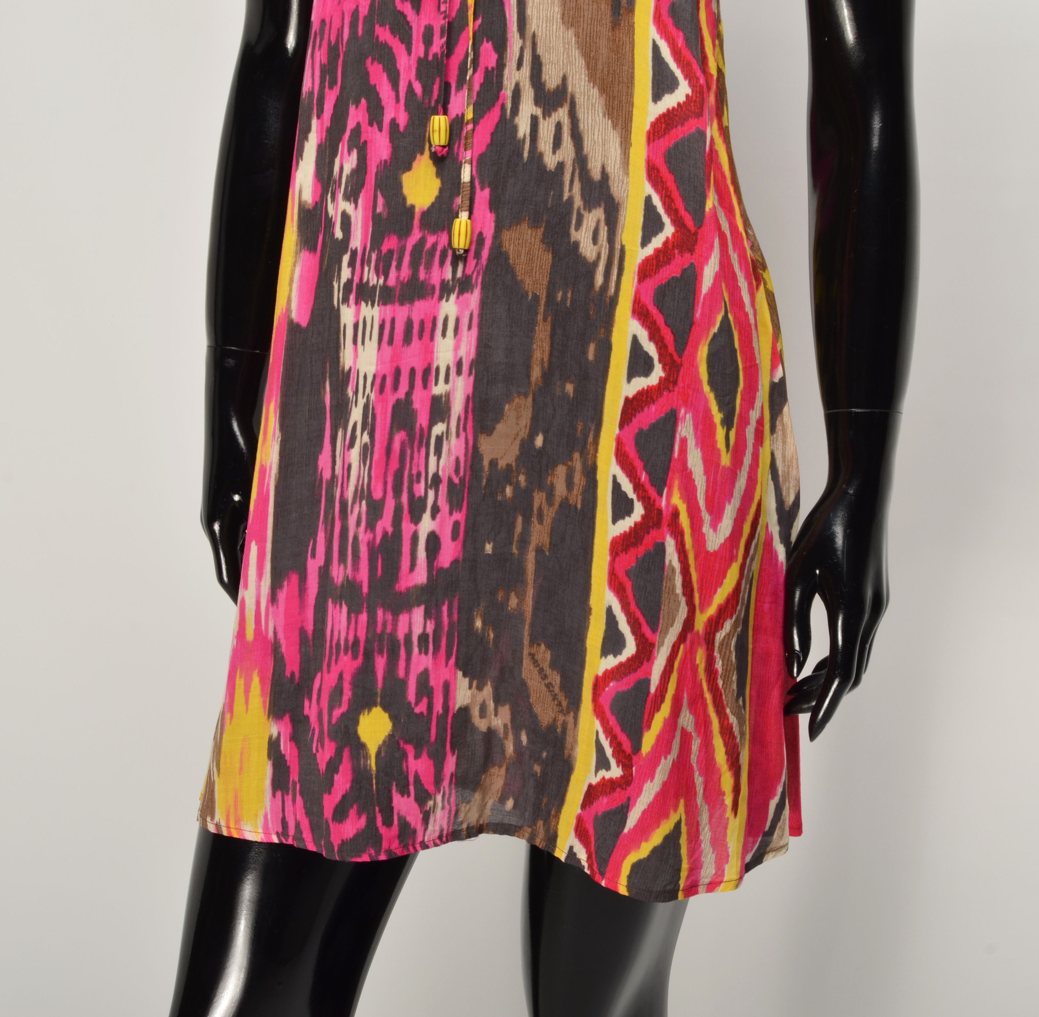 Miss Sixty Miss Sixty Y2K Coquette Multicolor Boho Mini Dress Size S / US 4 / IT 40 - 3 Thumbnail