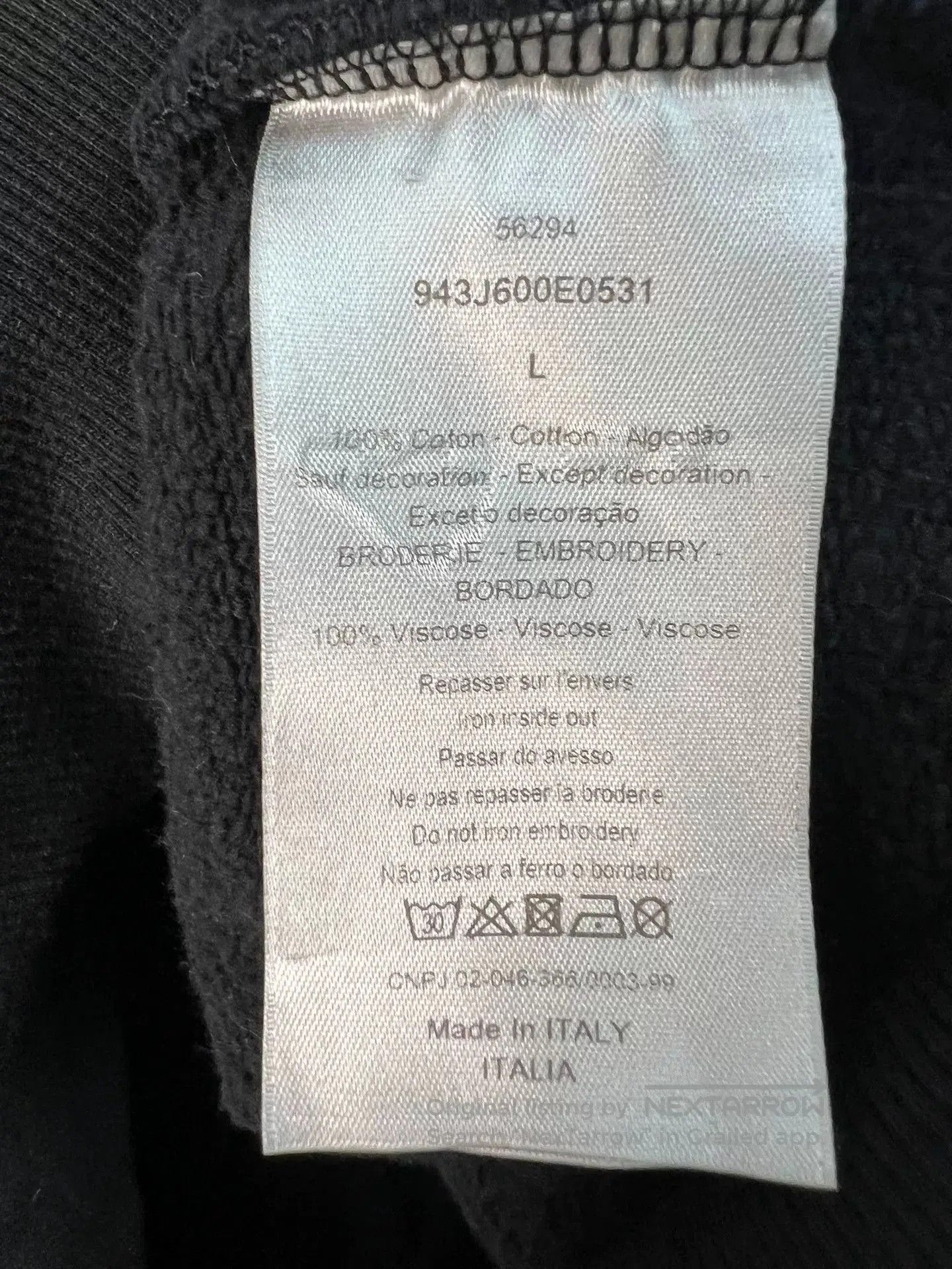 Dior dior black graffiti logo hoodie size large. Size US L / EU 52-54 / 3 - 4 Thumbnail