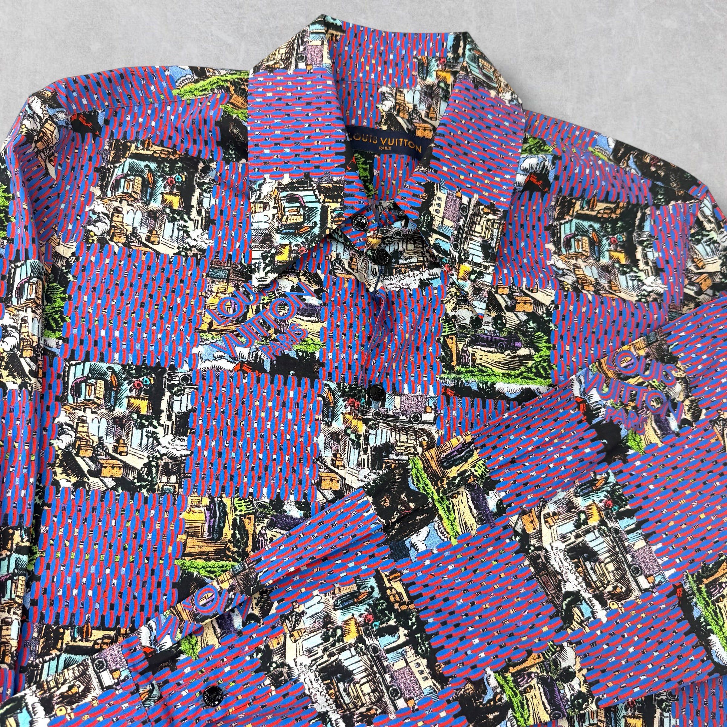 Louis Vuitton Louis Vuitton Damier Printed Shirt L Size US L / EU 52-54 / 3 - 3 Thumbnail