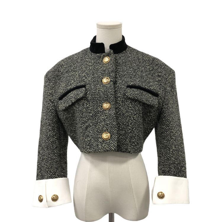 Gucci Gucci Herringbone Velvet Collar Jacket Size 36 Size XS / US 0-2 / IT 36-38 - 1 Thumbnail