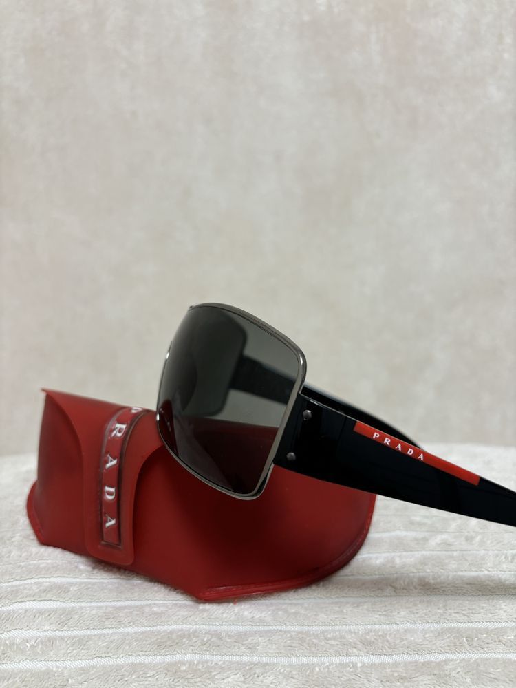 Prada Prada Vintage Shield Mask Sunglasses Size ONE SIZE - 2 Thumbnail