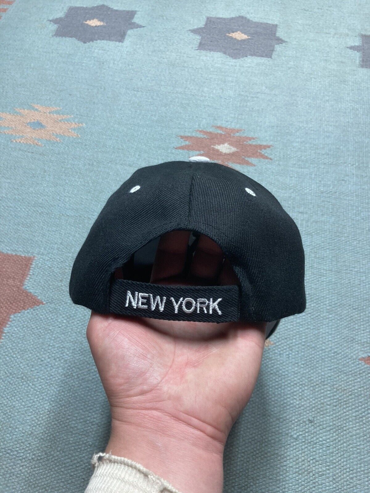Vintage VTG y2k Strapback hat New York NY black goth hip hop NWOT Size ONE SIZE - 5 Thumbnail