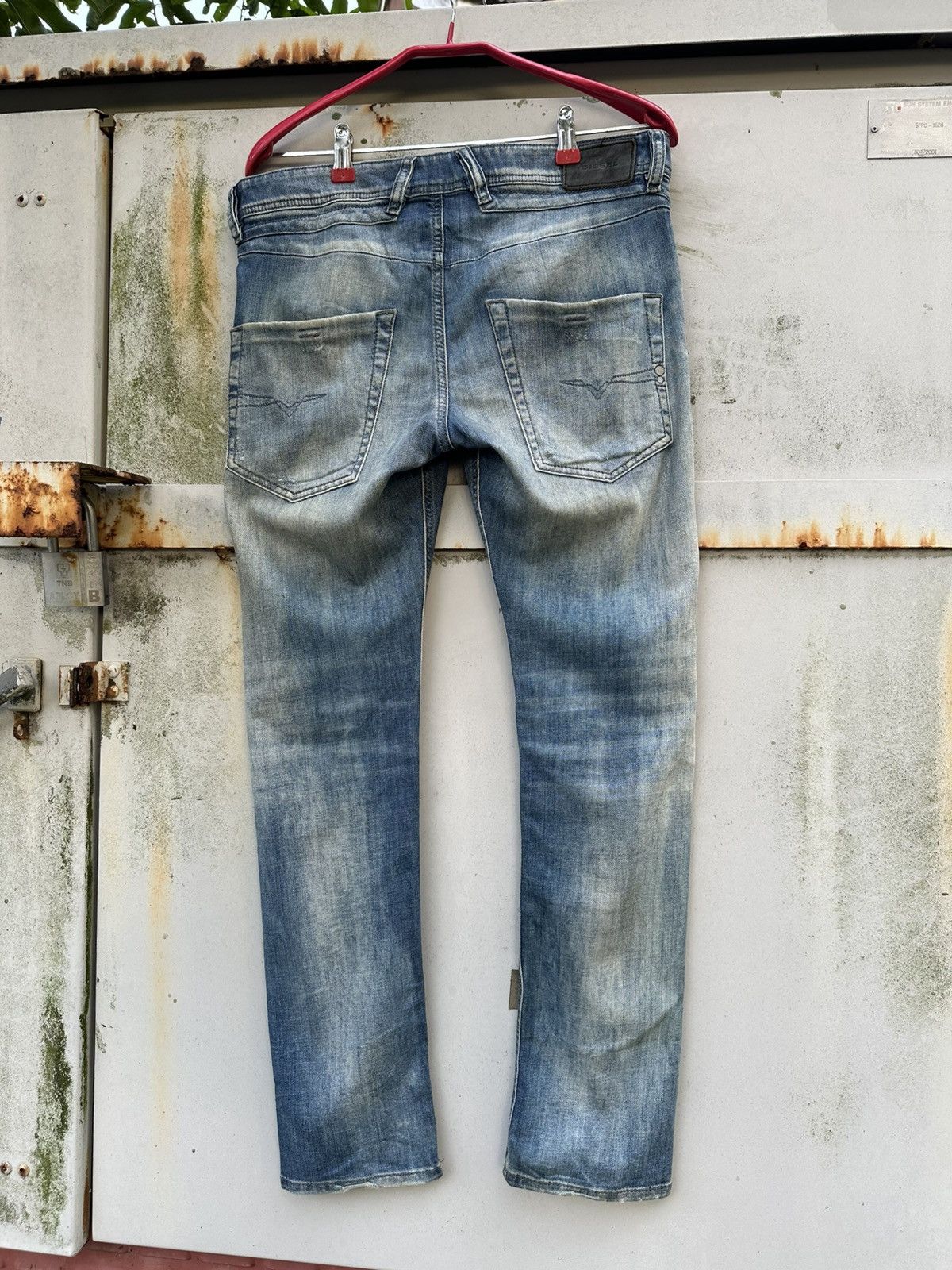 Diesel 👹Vintage THRASHED Diesel Skinny Jeans Size US 30 / EU 46 - 2 Thumbnail