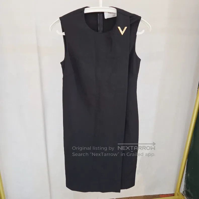 Valentino Valentino Metal logo dress Size S / US 4 / IT 40 - 1 Thumbnail