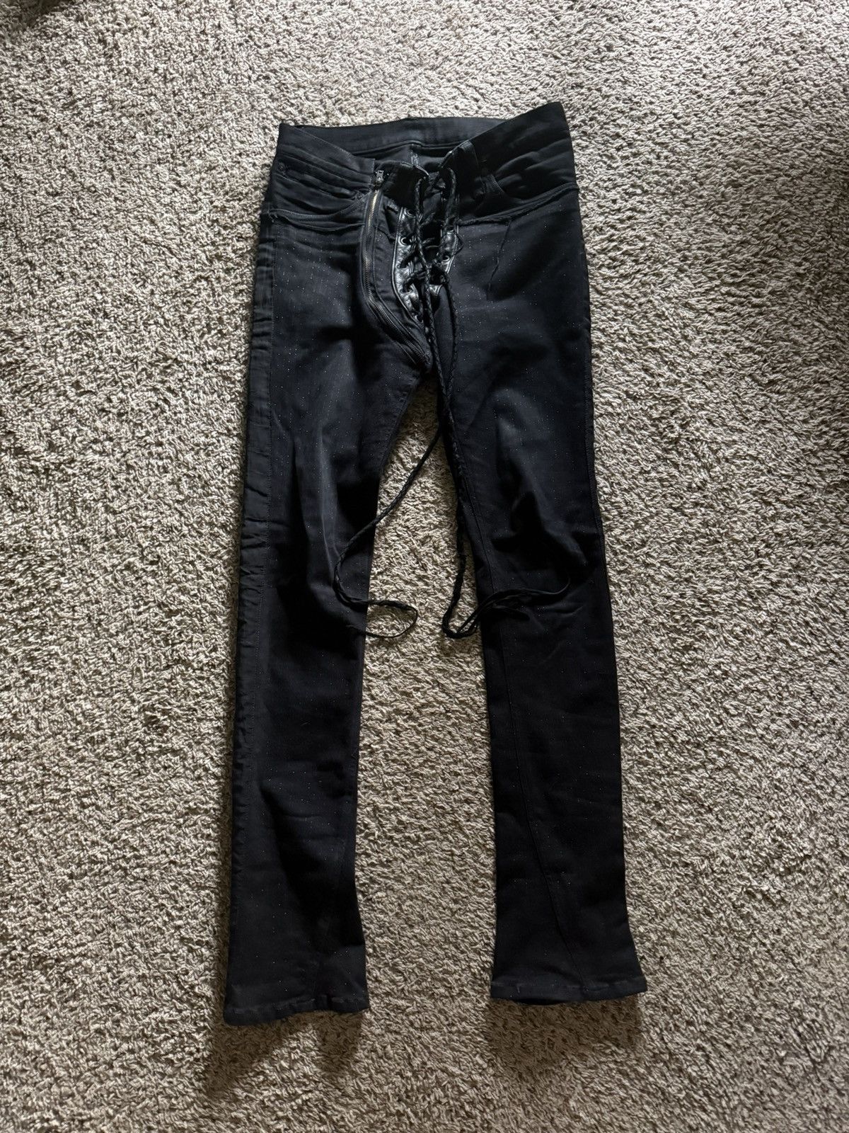 If Six Was Nine If Six Was Nine SBCM Zebra Lace up Denim | Grailed