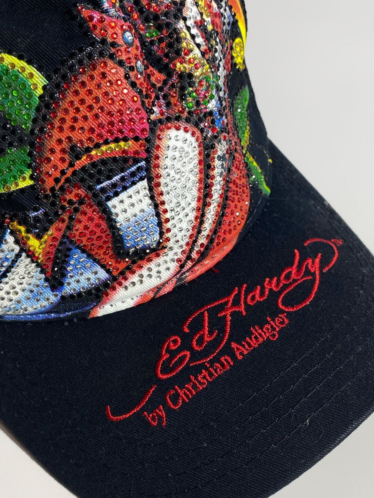 Ed Hardy Ed Hardy by Christian Audigier y2k hype cap rhinestones Size ONE SIZE - 10 Thumbnail