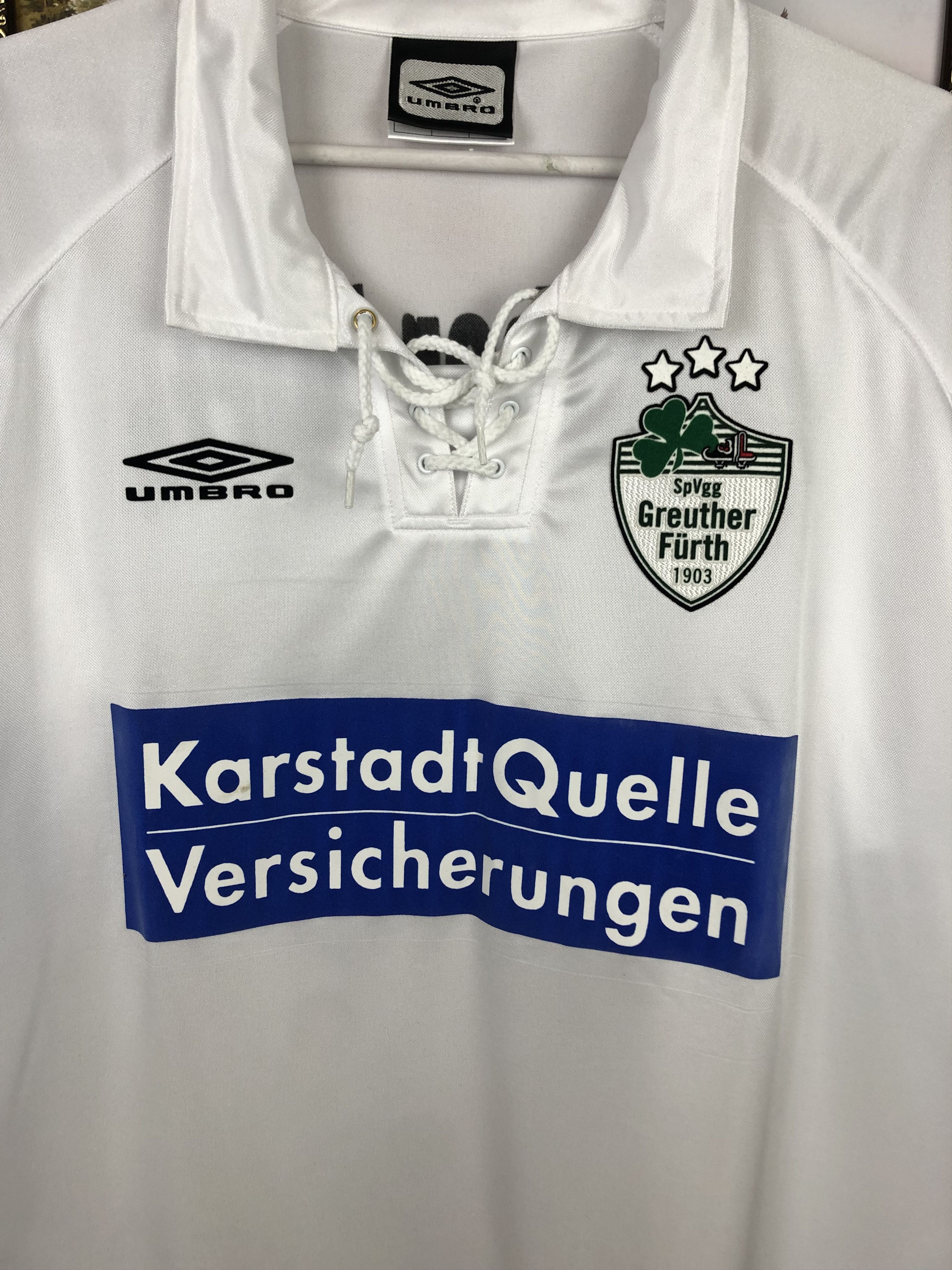 Umbro Greuther Furth football shirt 2003 Soccer Jersey Tee Hype Size US XXL / EU 58 / 5 - 3 Thumbnail