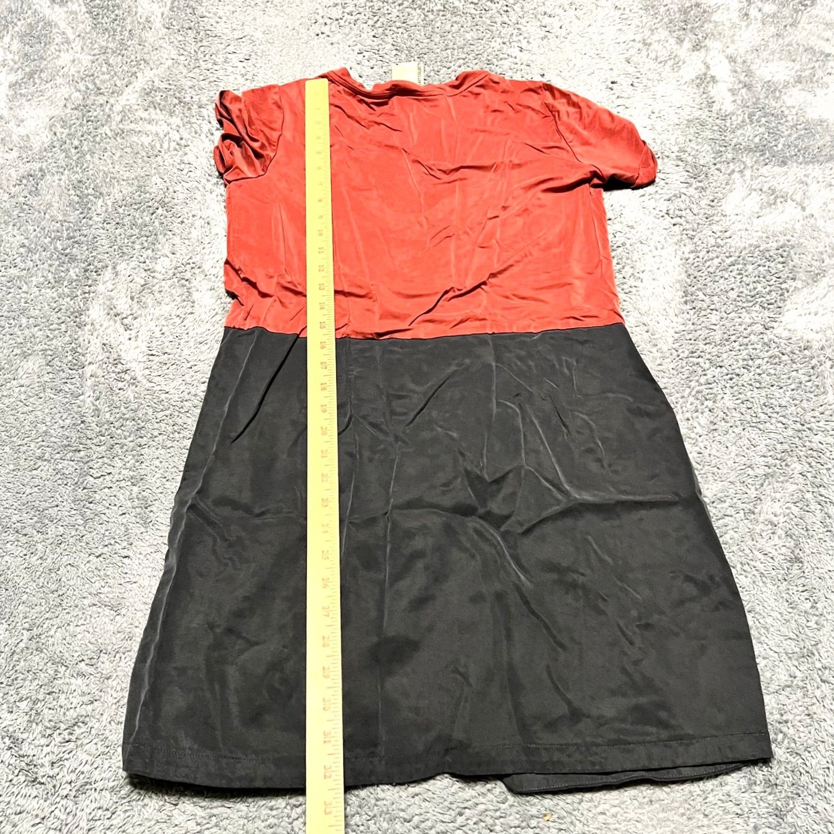Anthropologie Anthropologie Dolan Dress Women Medium Sleeveless Cupro Black Orange A-Line Knee Length Dress Womens Size M / US 6-8 / IT 42-44 - 6 Thumbnail