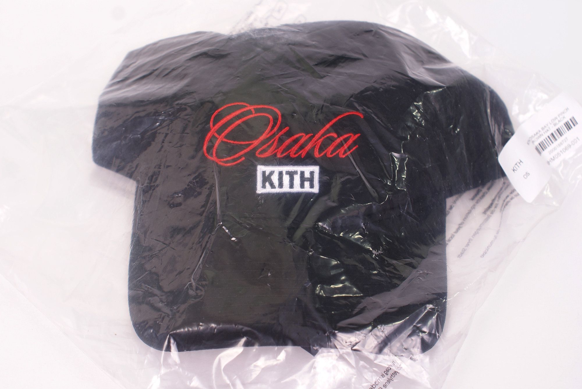 Kith 2025 KITH OSAKA BAY Low Pinch Crown Cap Snapback Black Red Size ONE SIZE - 4 Thumbnail