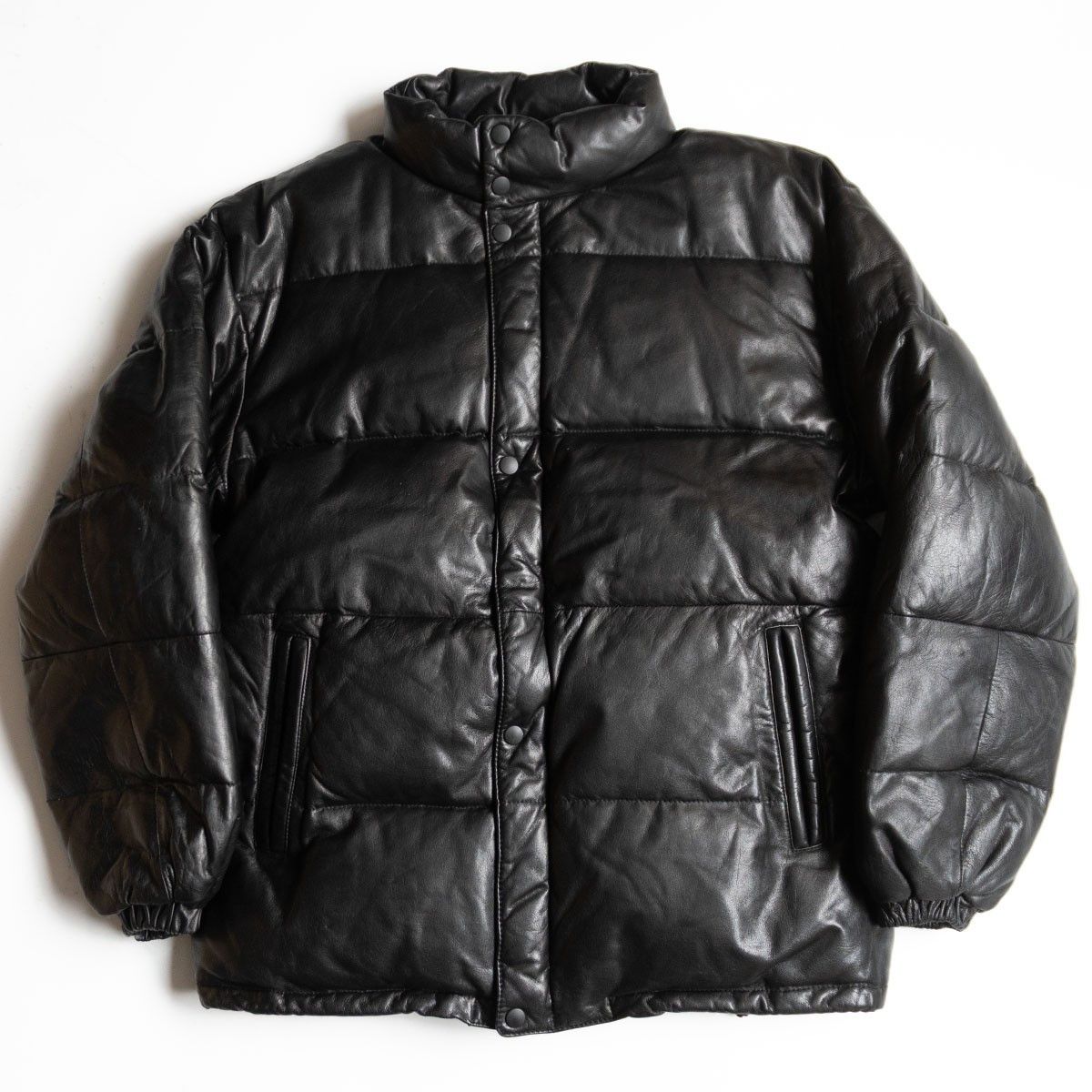 Vintage WIND ARMOR Leather down jacket Black Size M Size US M / EU 48-50 / 2 - 1 Thumbnail