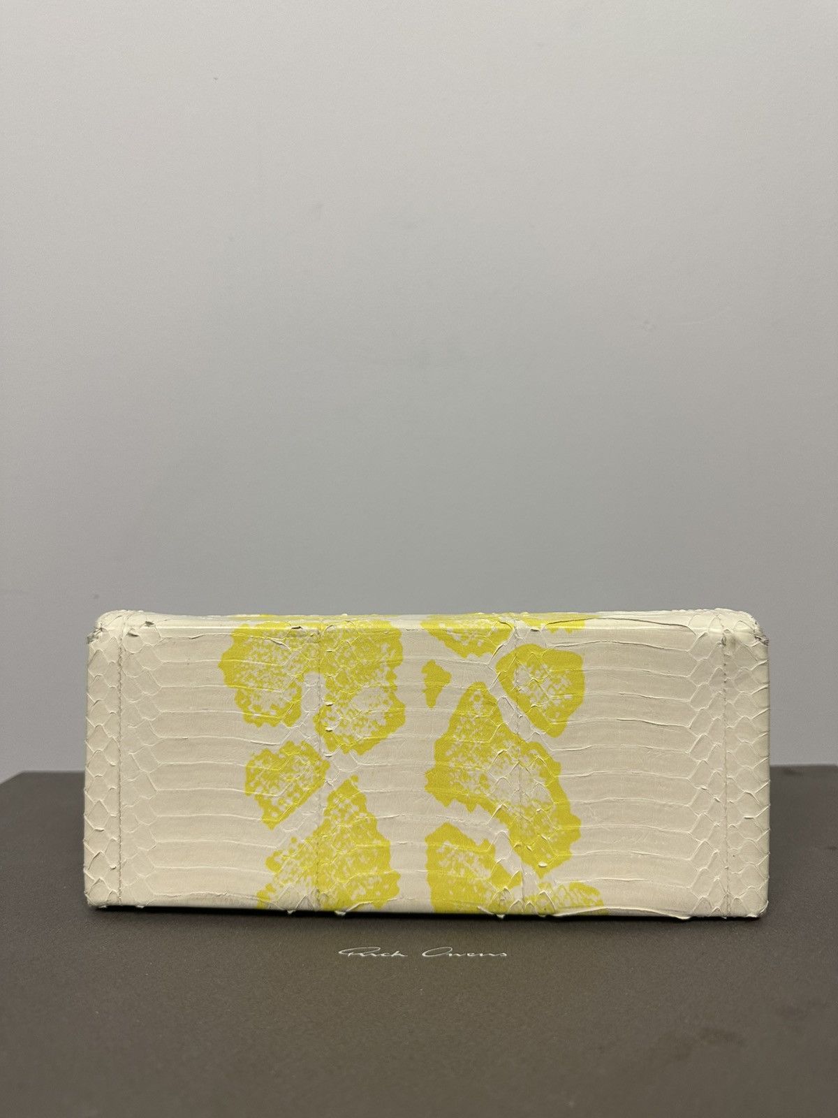Rick Owens SS22 ‘FOGACHINE’ Python Beveled Clutch Size ONE SIZE - 4 Thumbnail