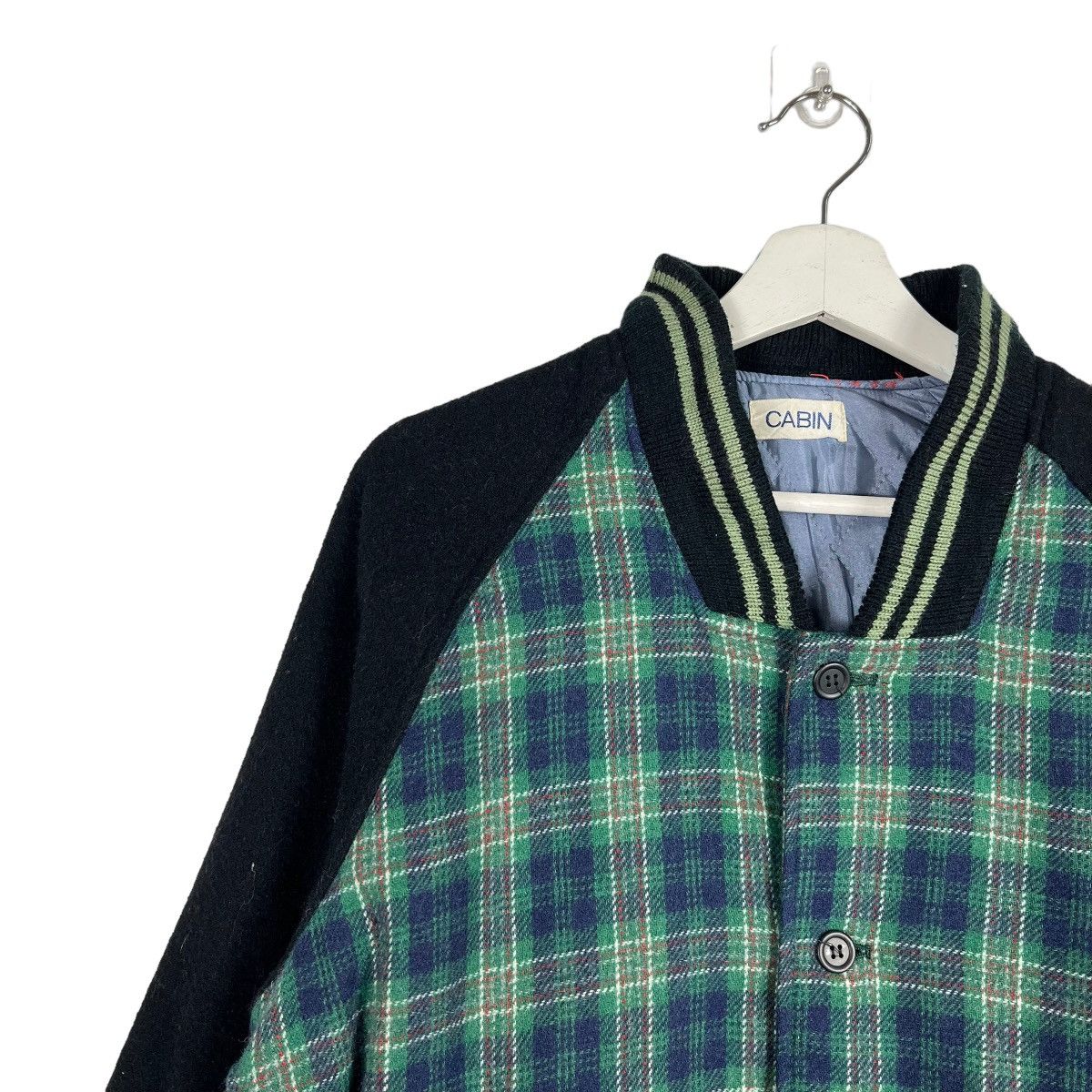 Japanese Brand 🔥 CABIN TARTAN PLAID BOMBER JACKET Size US L / EU 52-54 / 3 - 7 Thumbnail