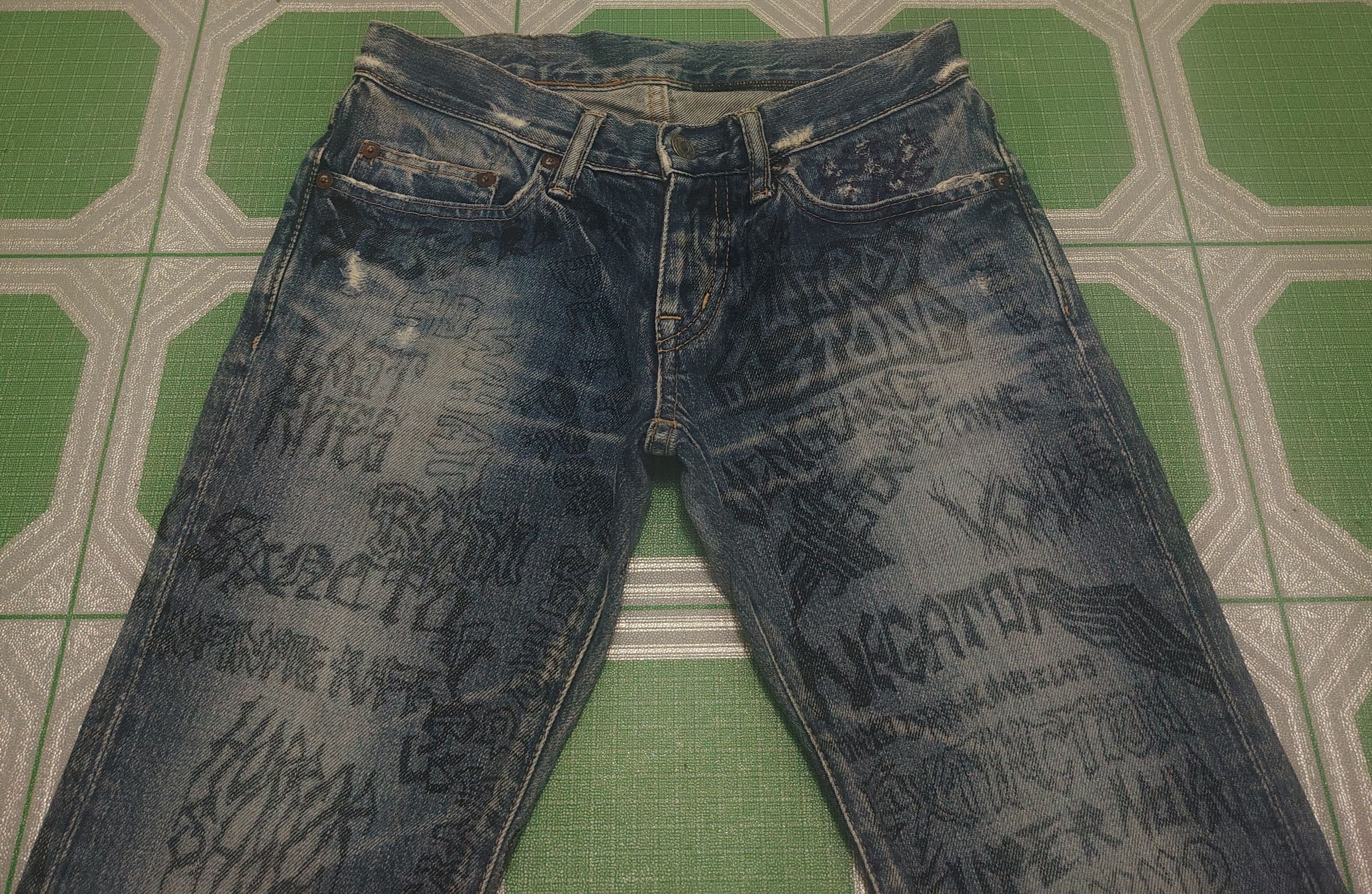 Hysteric Glamour Rare!! Hysteric Glamour skinny jeans Metal Rock Full Printed Size 26" / US 2 / IT 38 - 5 Thumbnail