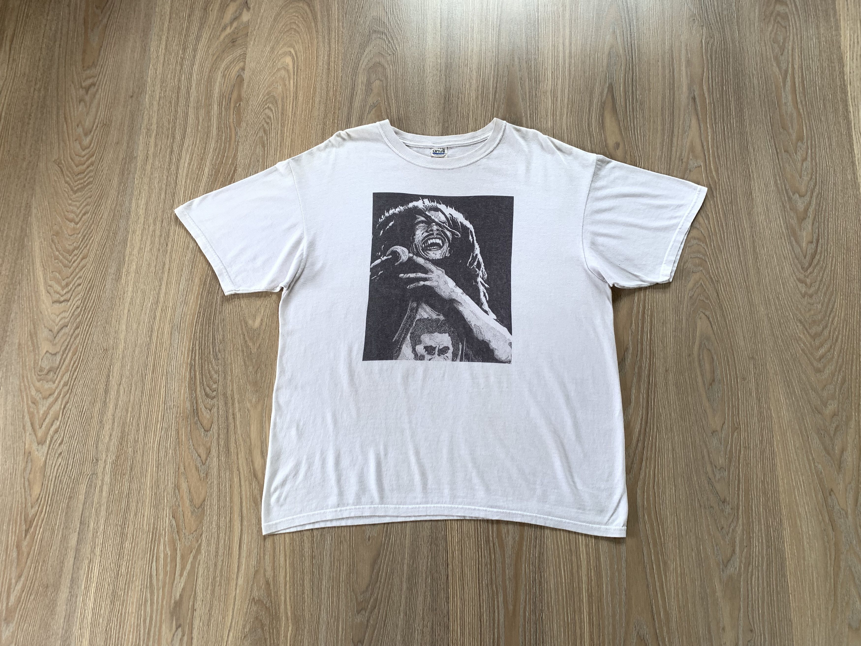 Anvil × Bob Marley Anvil Vintage Bob Marley Printed T-Shirt Size US XL / EU 56 / 4 - 1 Thumbnail