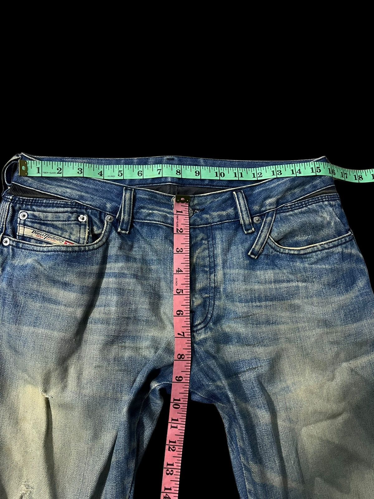 Diesel × If Six Was Nine × Le Grande Bleu (L.G.B.) 💥Baggy💥Diesel Industry Mud Wash Distress Jeans Size US 31 - 13 Thumbnail