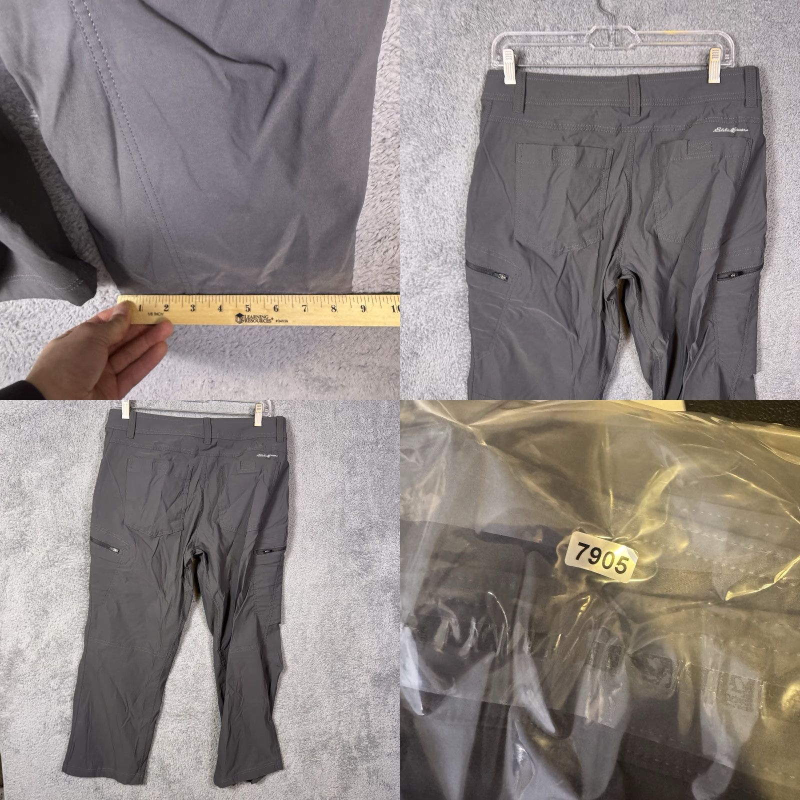 Eddie Bauer Eddie Bauer First Ascent Pants Mens 33x26 Cargo Hike Pro Guide Unlined Hemmed Gray / 33 Slim? Size US 33 - 8 Thumbnail