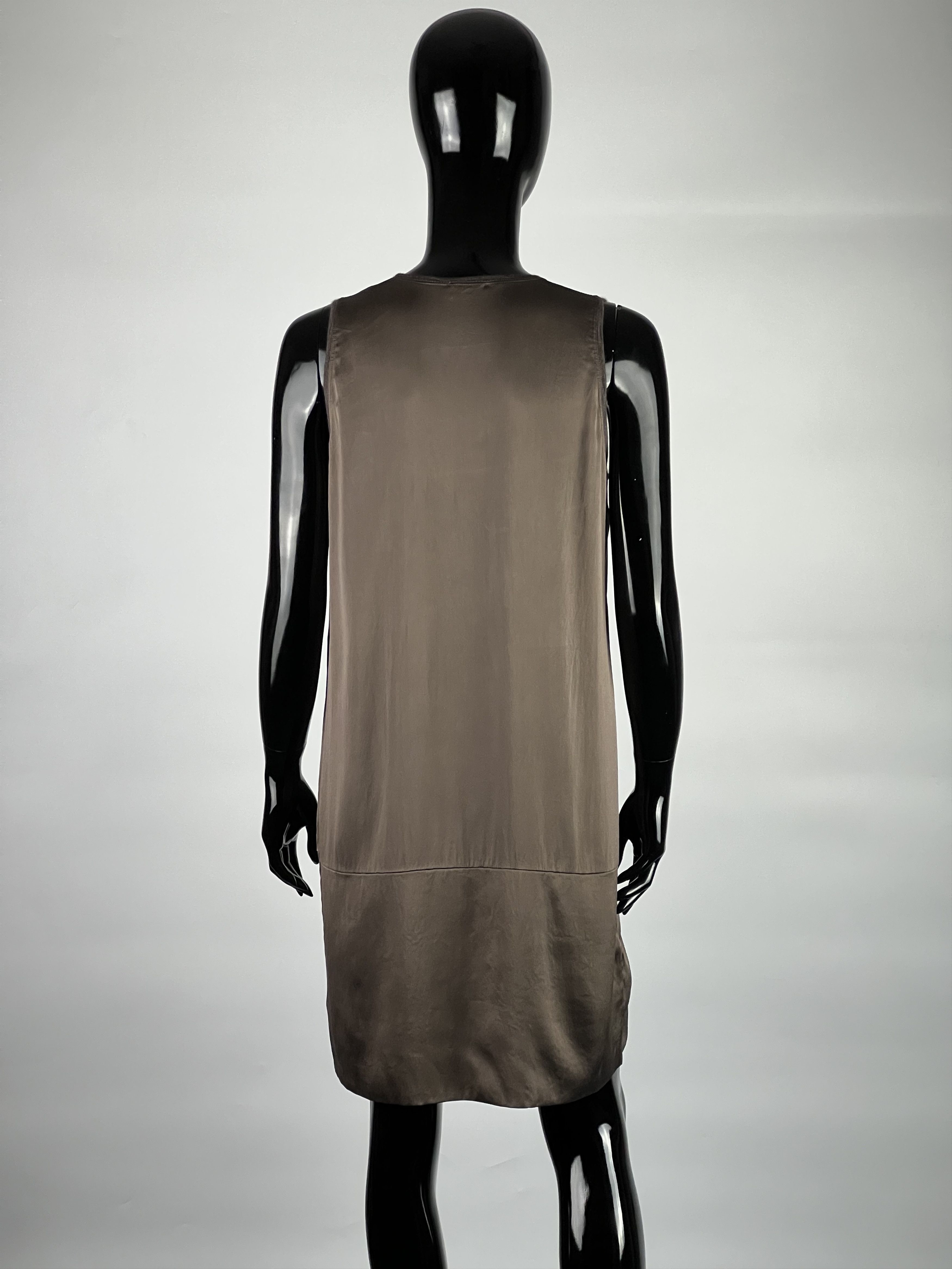Brunello Cucinelli Brunello Cucinelli Sleeveless Silk Dress Size L/XL Size L / US 10 / IT 46 - 3 Thumbnail