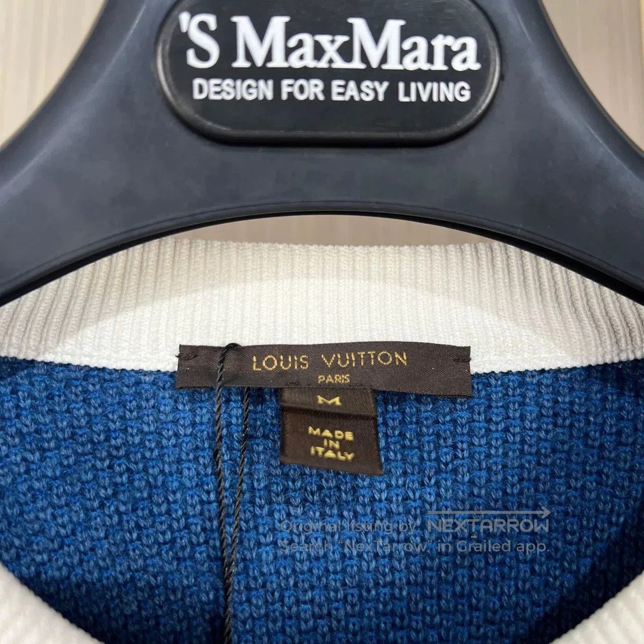 Louis Vuitton louis vuitton blue mohair sweater with patches. Size US M / EU 48-50 / 2 - 5 Thumbnail