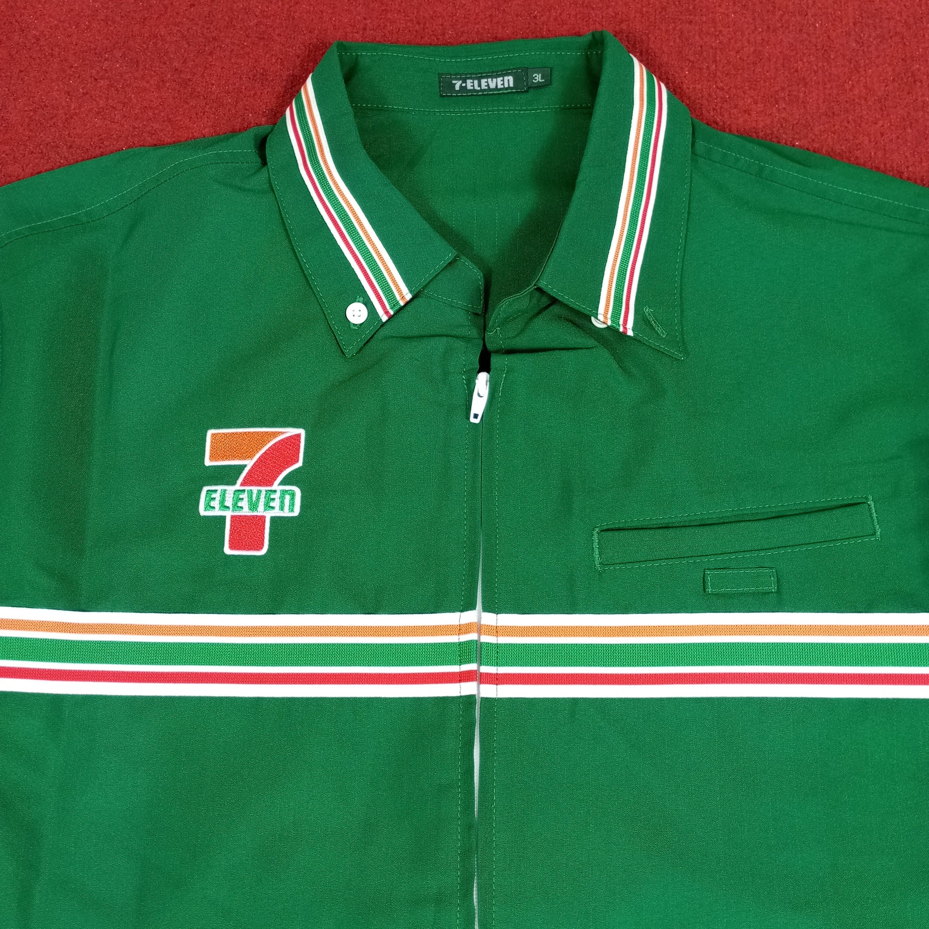 Vintage 7 Eleven Japanese Workers Workwear Jacket Size US L / EU 52-54 / 3 - 2 Thumbnail