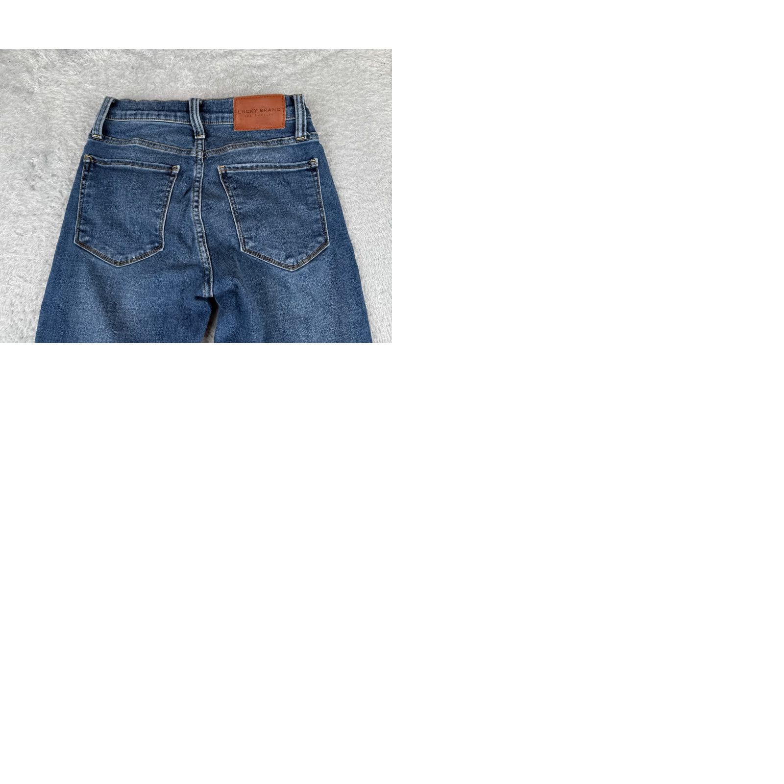 Lucky Brand Lucky Brand Jeans Women 24 Blue Denim Skinny Tapered Mid Rise Cotton Blend 24x27 Jeans Size 42" / US 20 - 10 Thumbnail