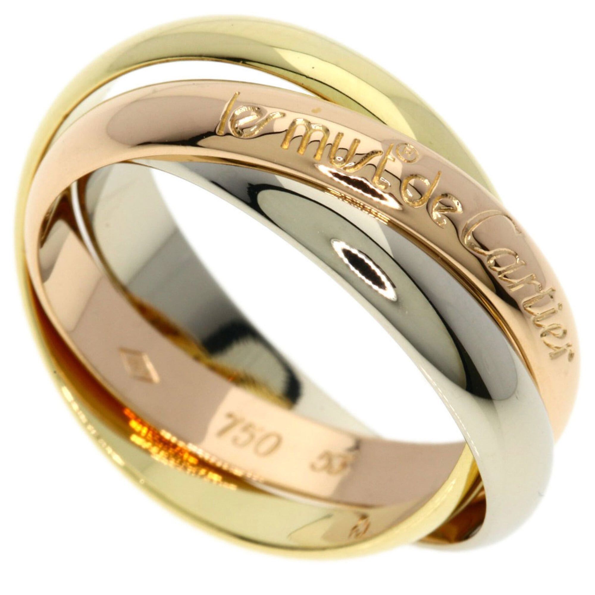 Cartier Cartier Trinity #53 Ring - 18K Yellow Gold/18K Pink White Gold Women's CARTIER Size ONE SIZE - 1 Thumbnail
