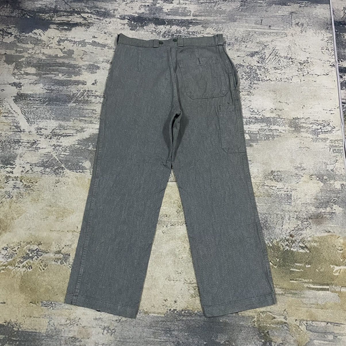 Army Of Me 1987s Swiss Army Salt nad Papper Military Trousers Size US 35 - 5 Thumbnail
