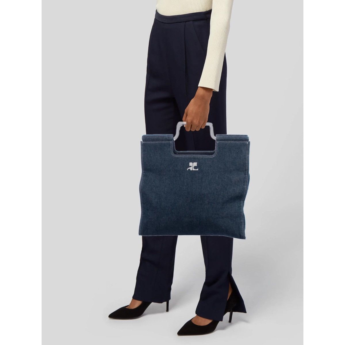 Courreges × Designer × Vintage COURREGES DENIM BAG Size ONE SIZE - 8 Thumbnail