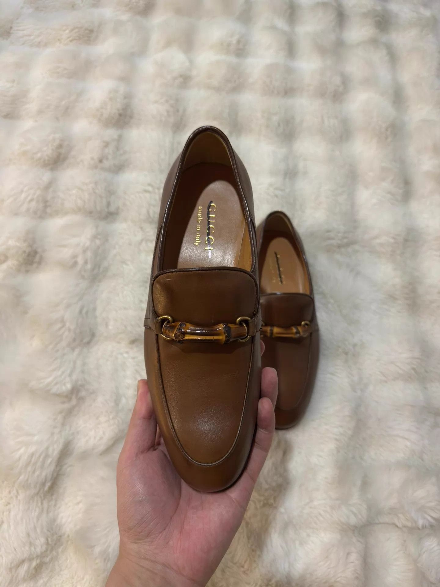 Gucci Gucci Bamboo Loafers 38.5 US4.5 New Box Dust Bag Size US 8 / IT 38 - 5 Thumbnail
