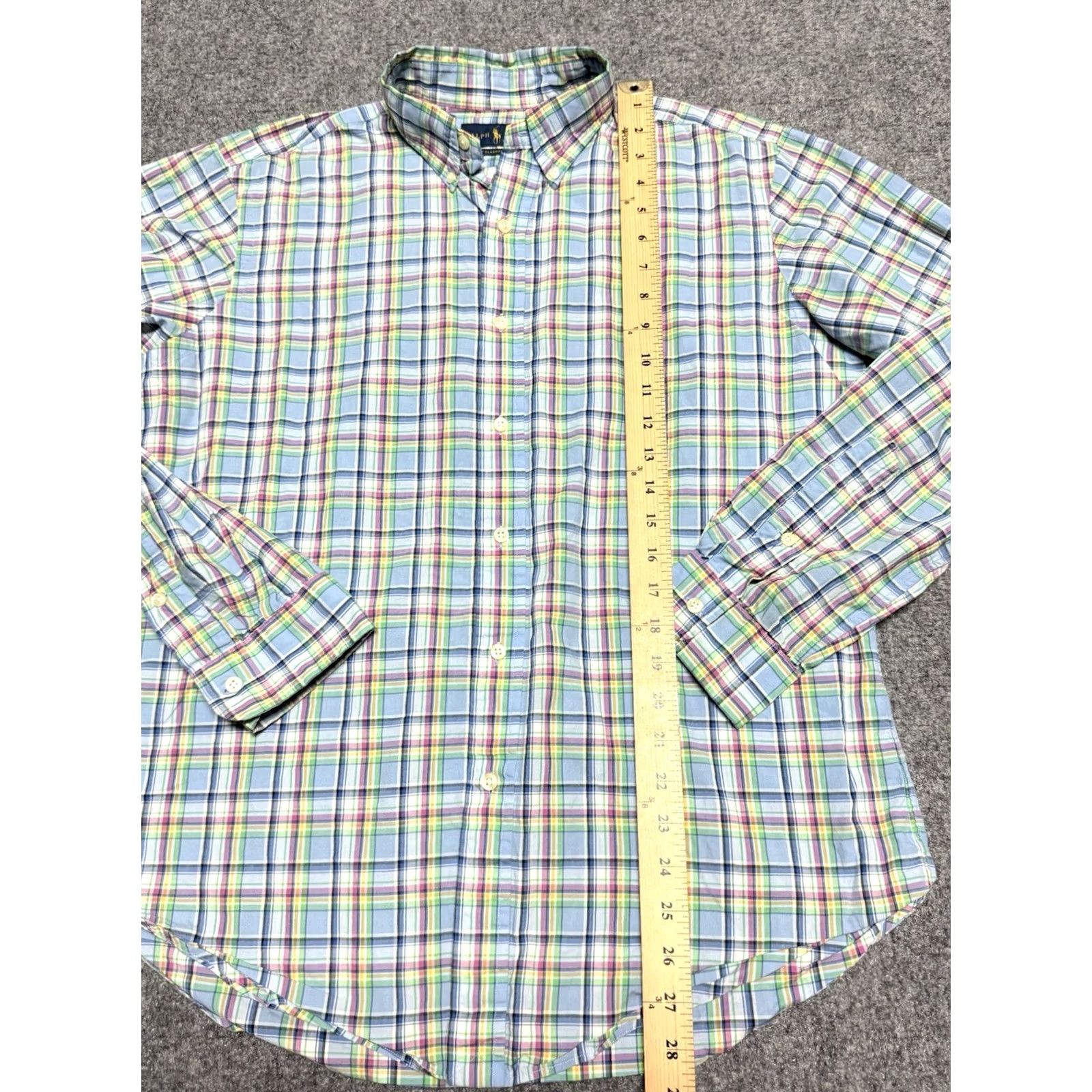 Polo Ralph Lauren Polo Ralph Lauren Shirt Mens Medium Blue PinkPink Yellow Easter Plaid Church Button-Up Size US M / EU 48-50 / 2 - 7 Thumbnail