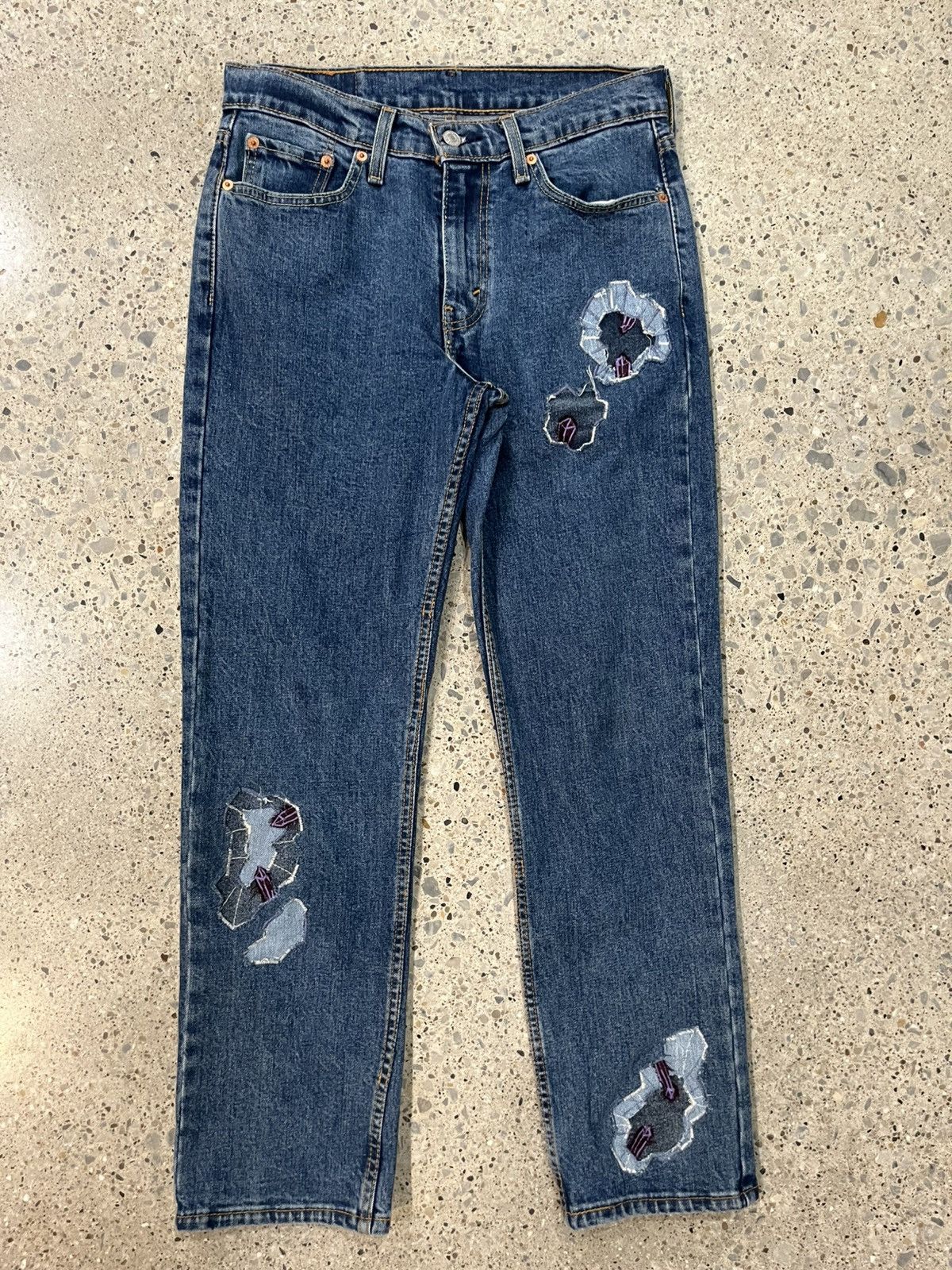 Levi's Hand customized crystal inlay Levi’s Size US 30 / EU 46 - 1 Thumbnail